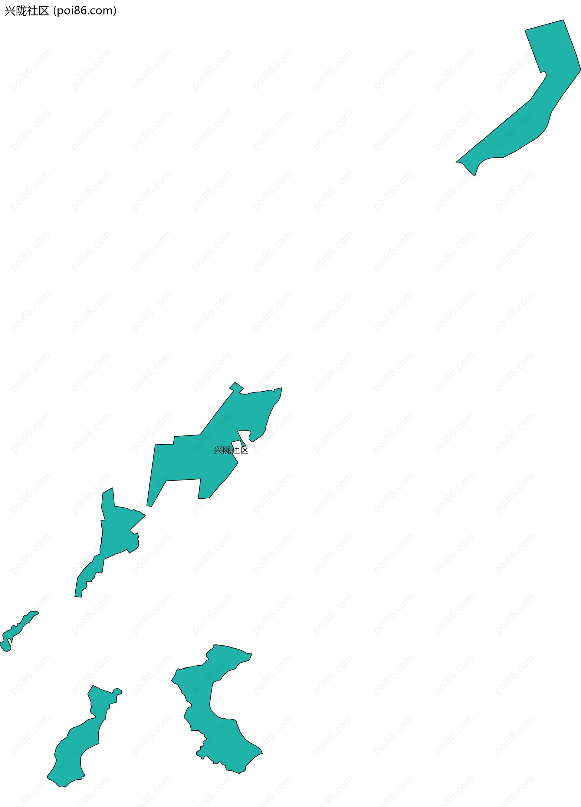 兴陇社区边界地图