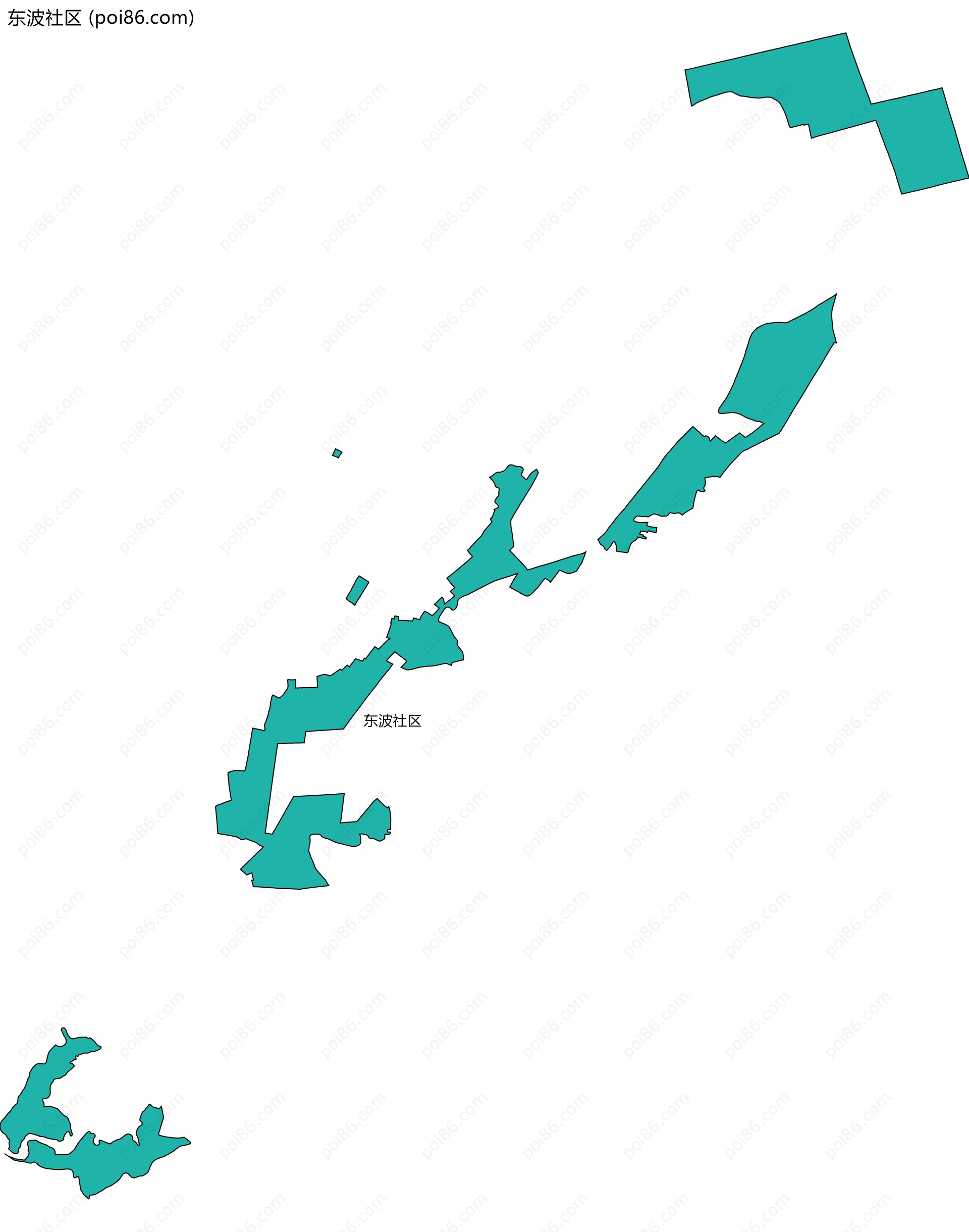 东波社区边界地图