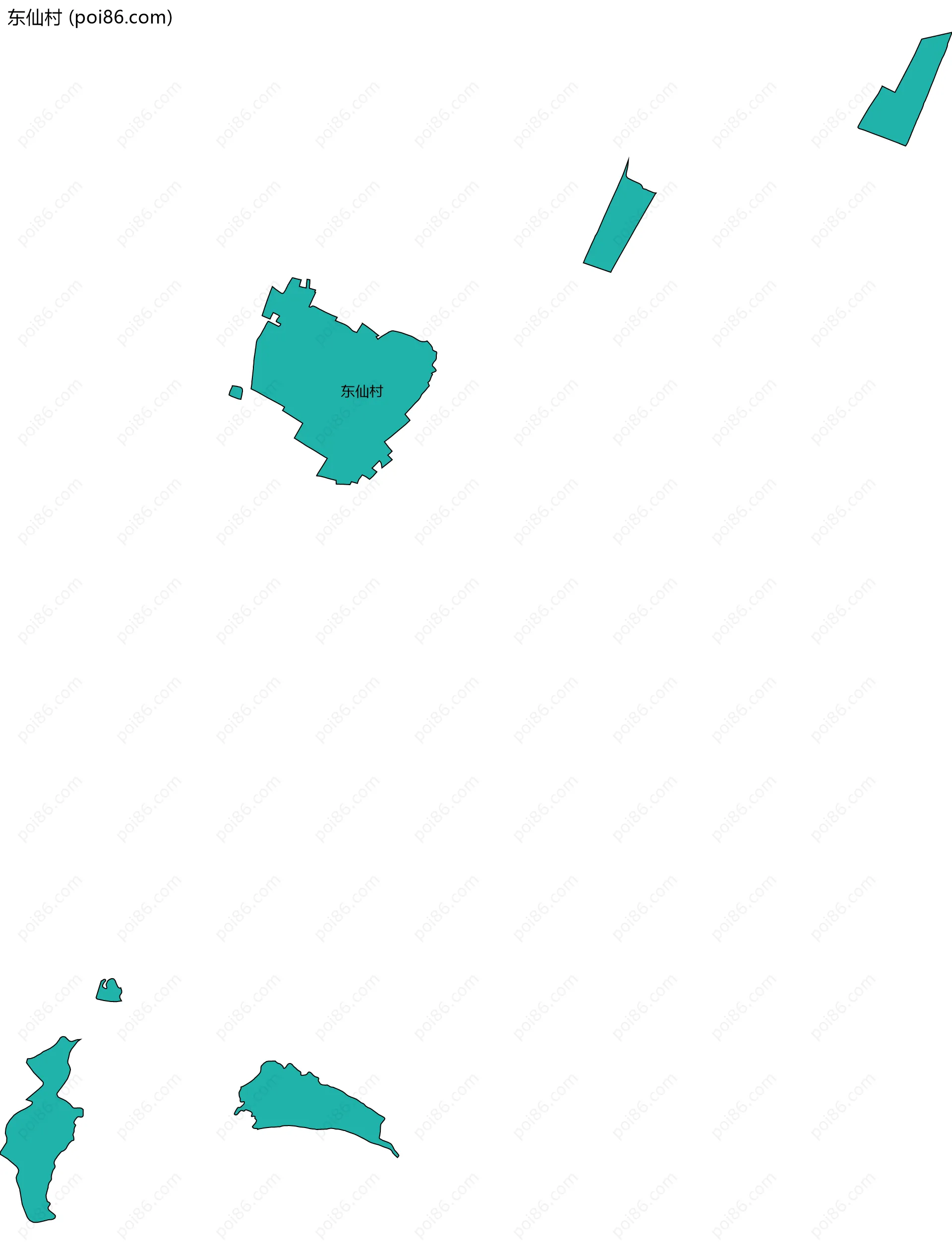 东仙村边界地图