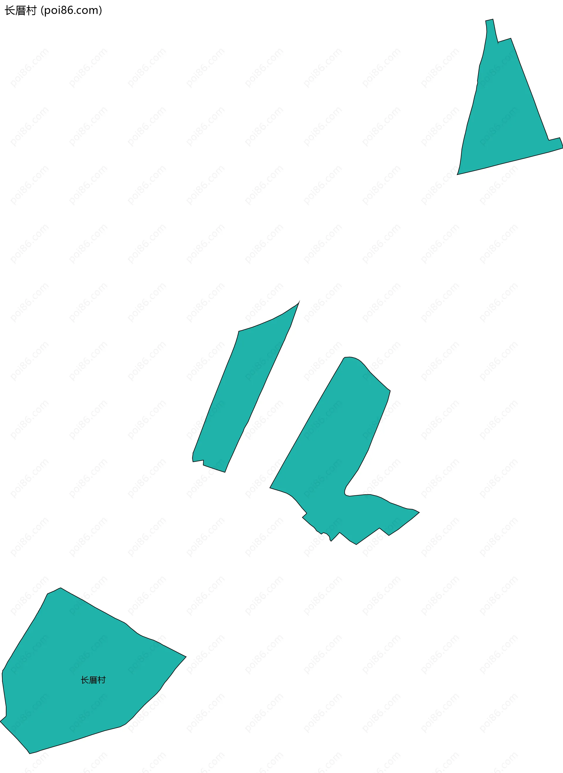 长厝村边界地图