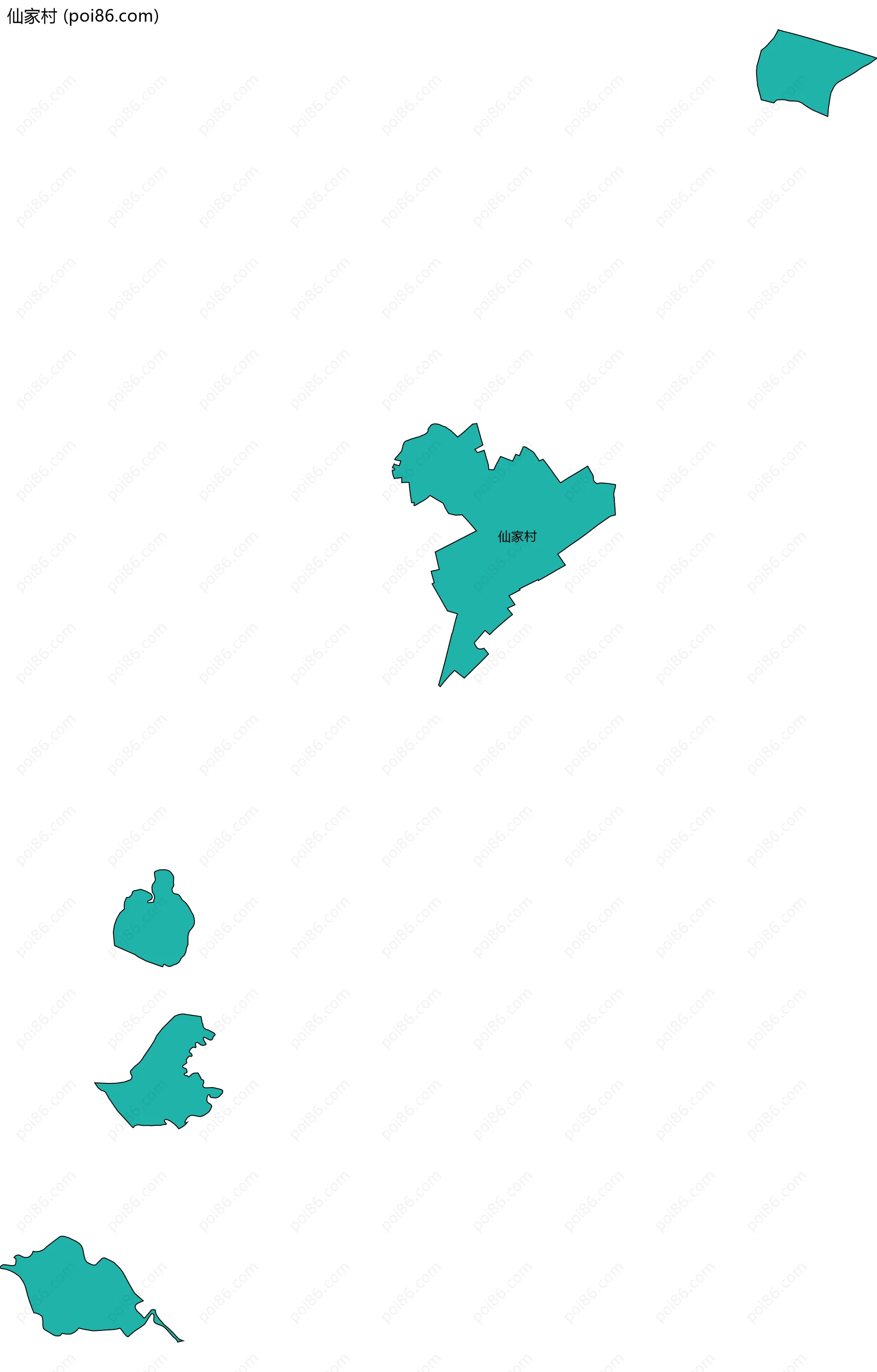 仙家村边界地图