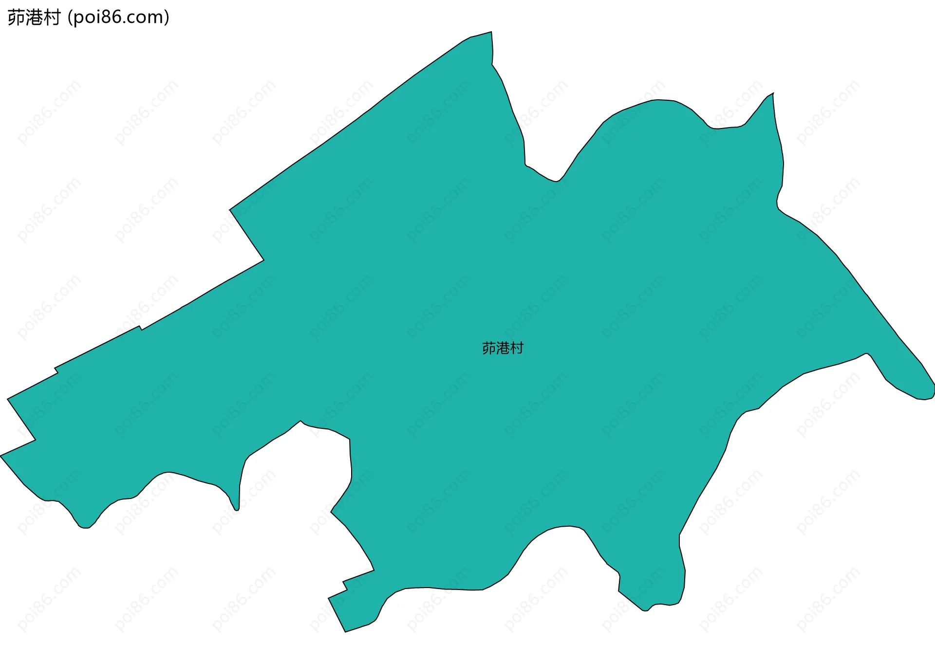 茆港村边界地图