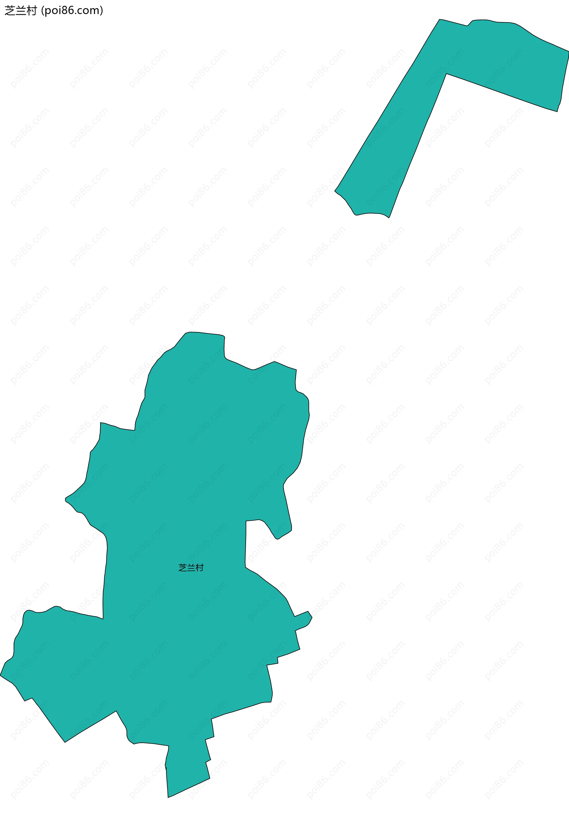 芝兰村边界地图