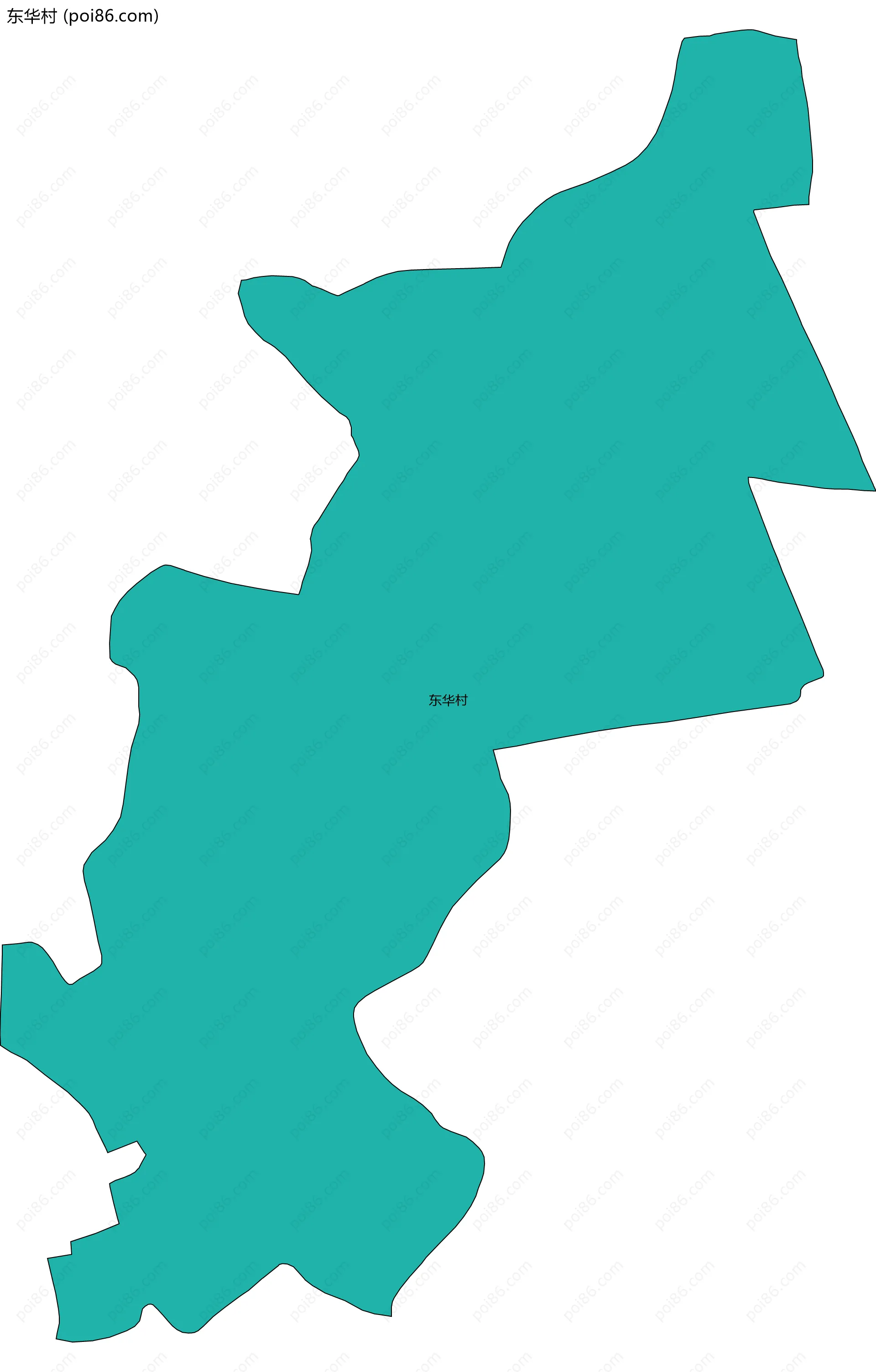 东华村边界地图