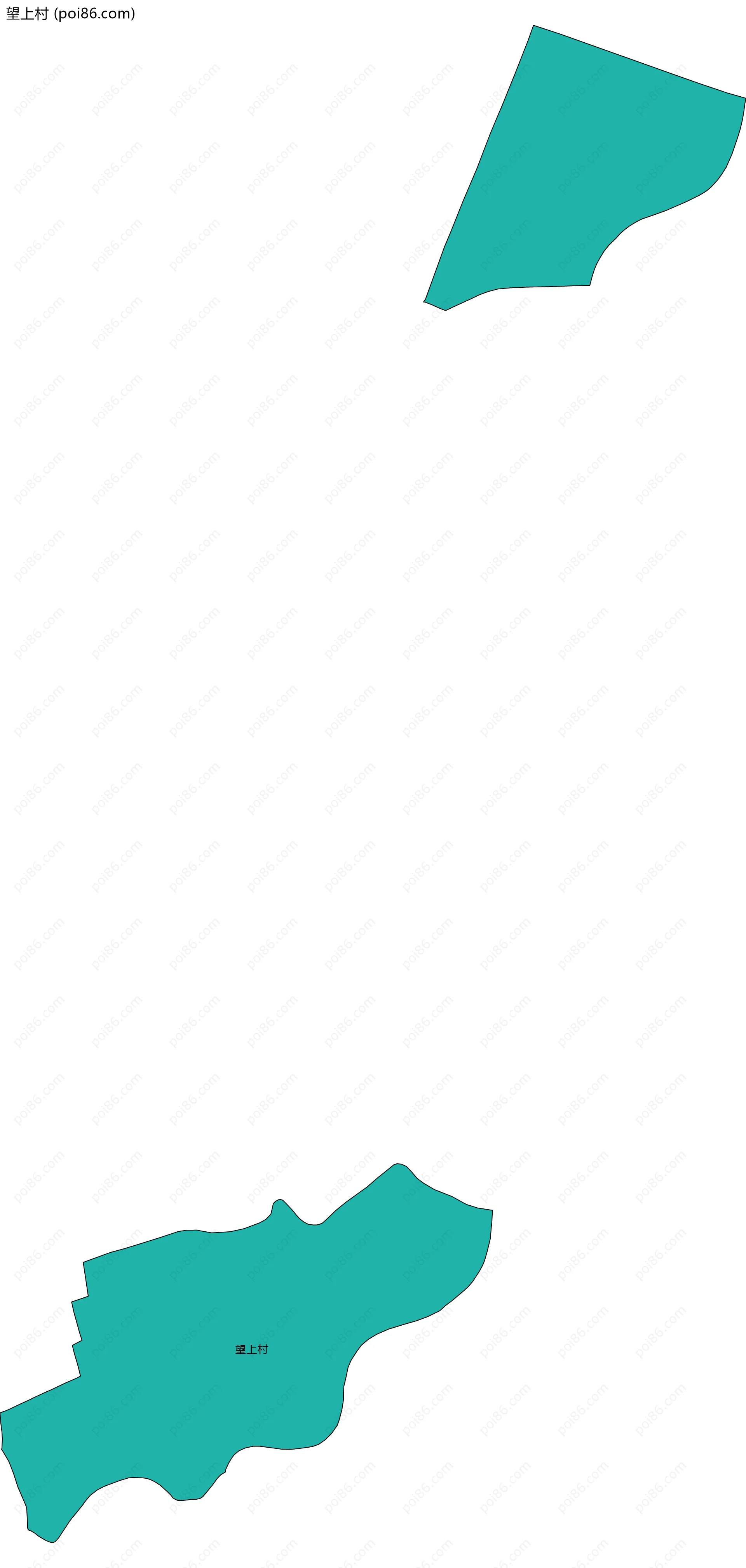 望上村边界地图