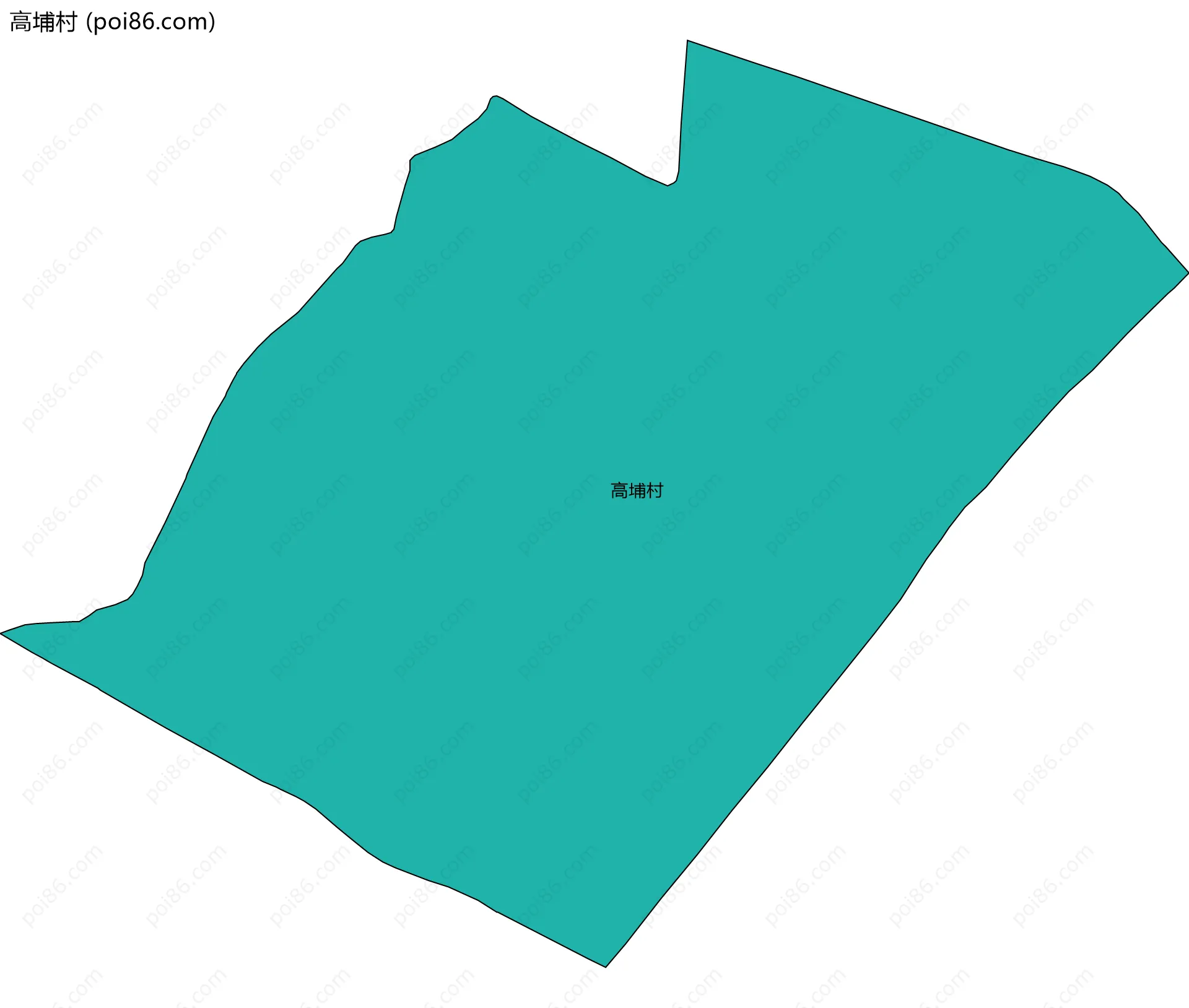 高埔村边界地图