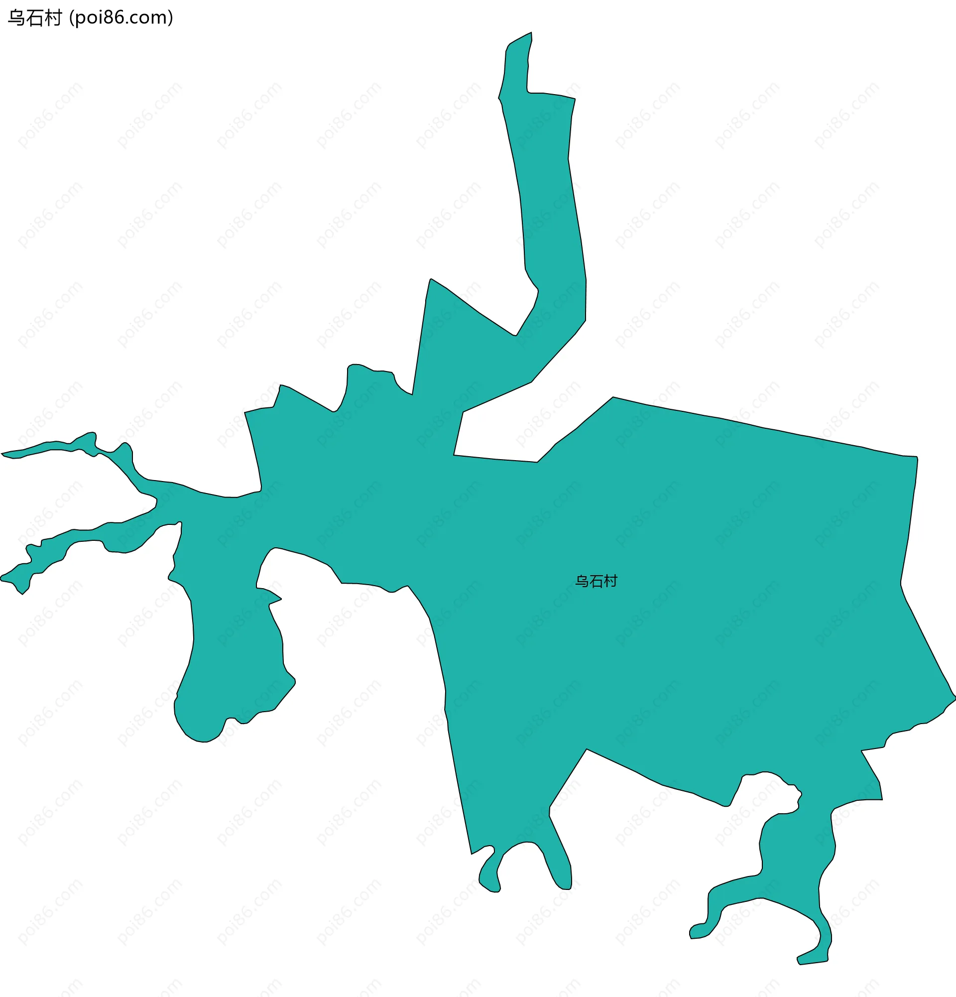 乌石村边界地图