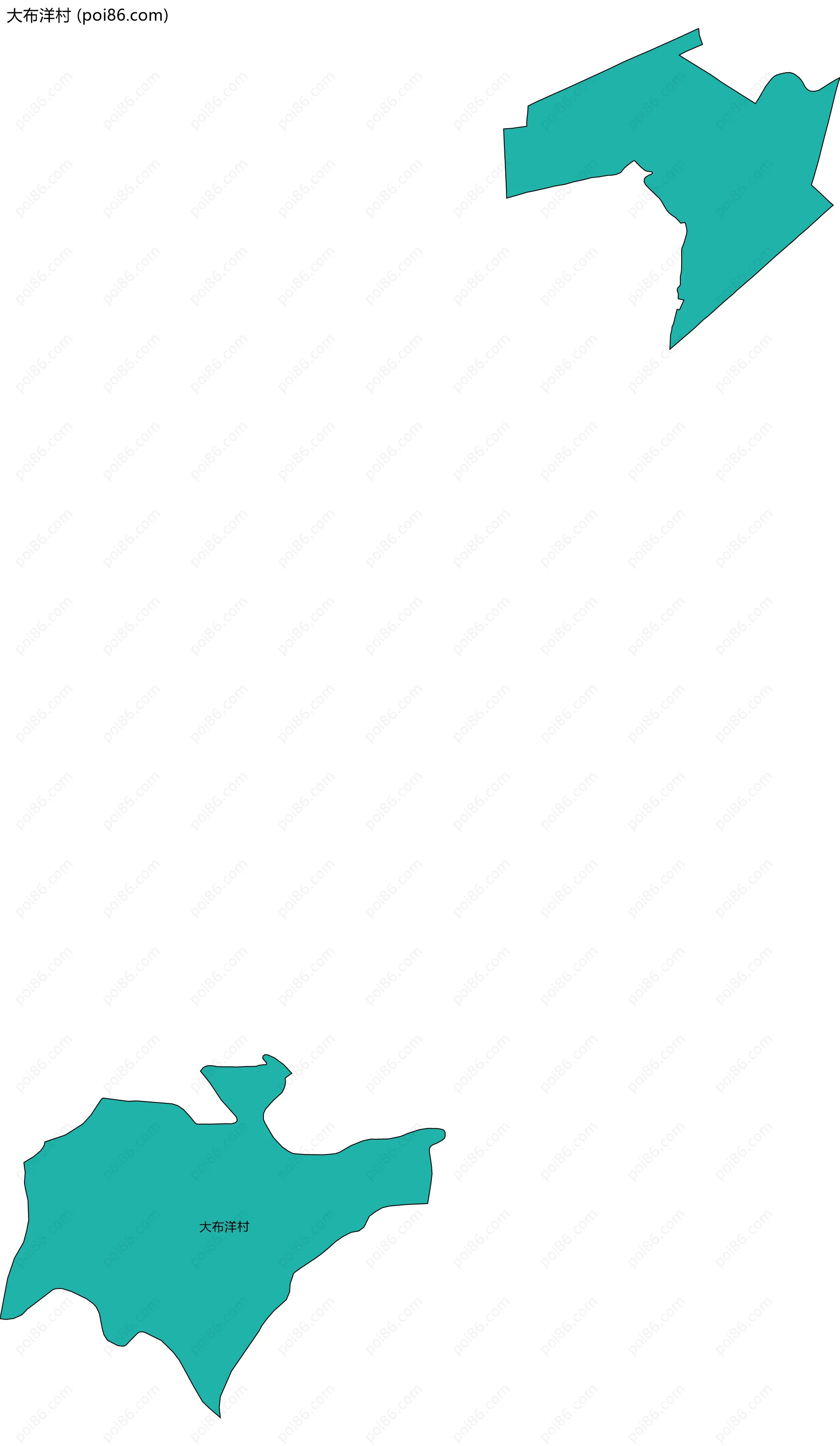 大布洋村边界地图