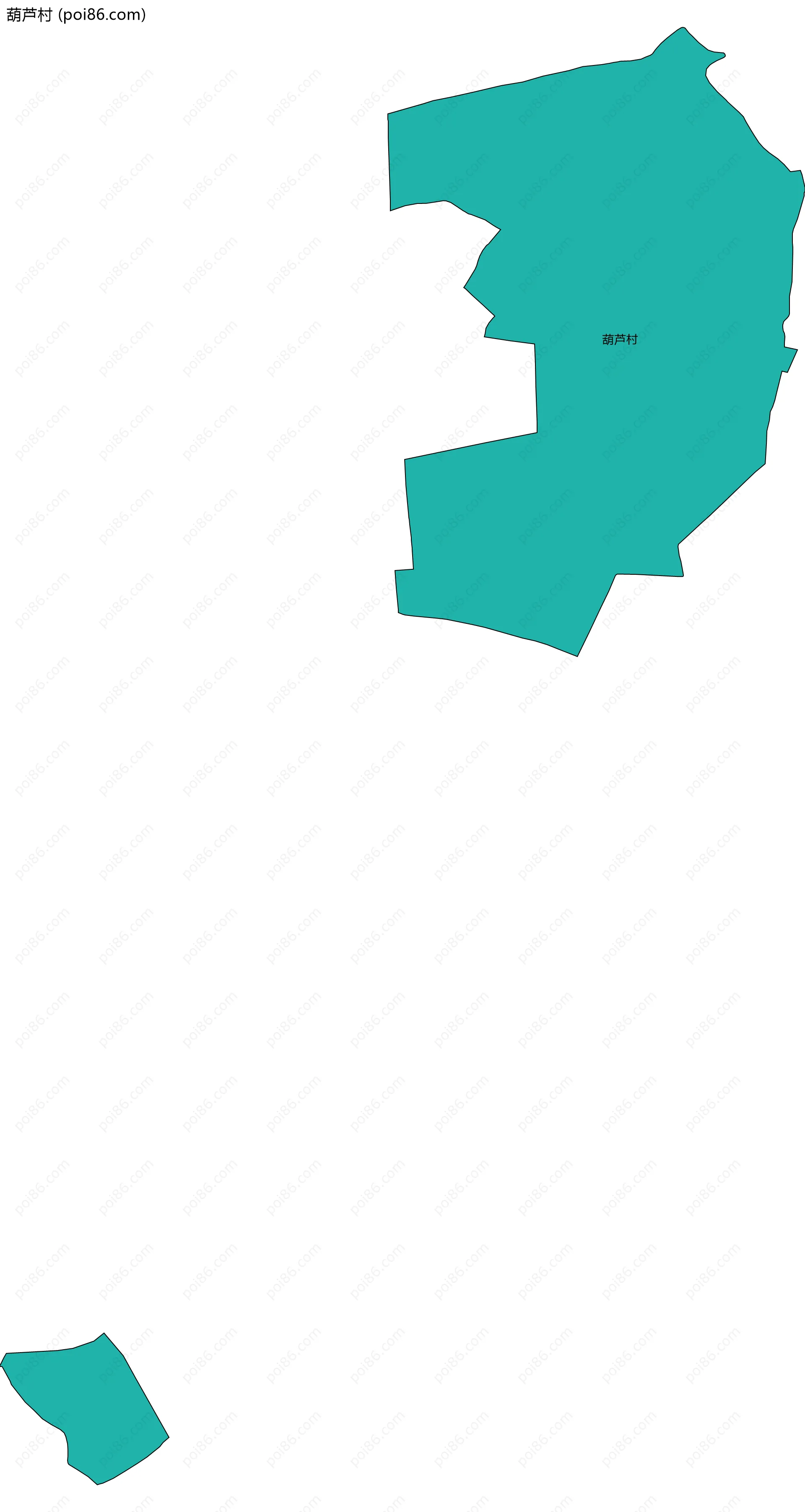 葫芦村边界地图