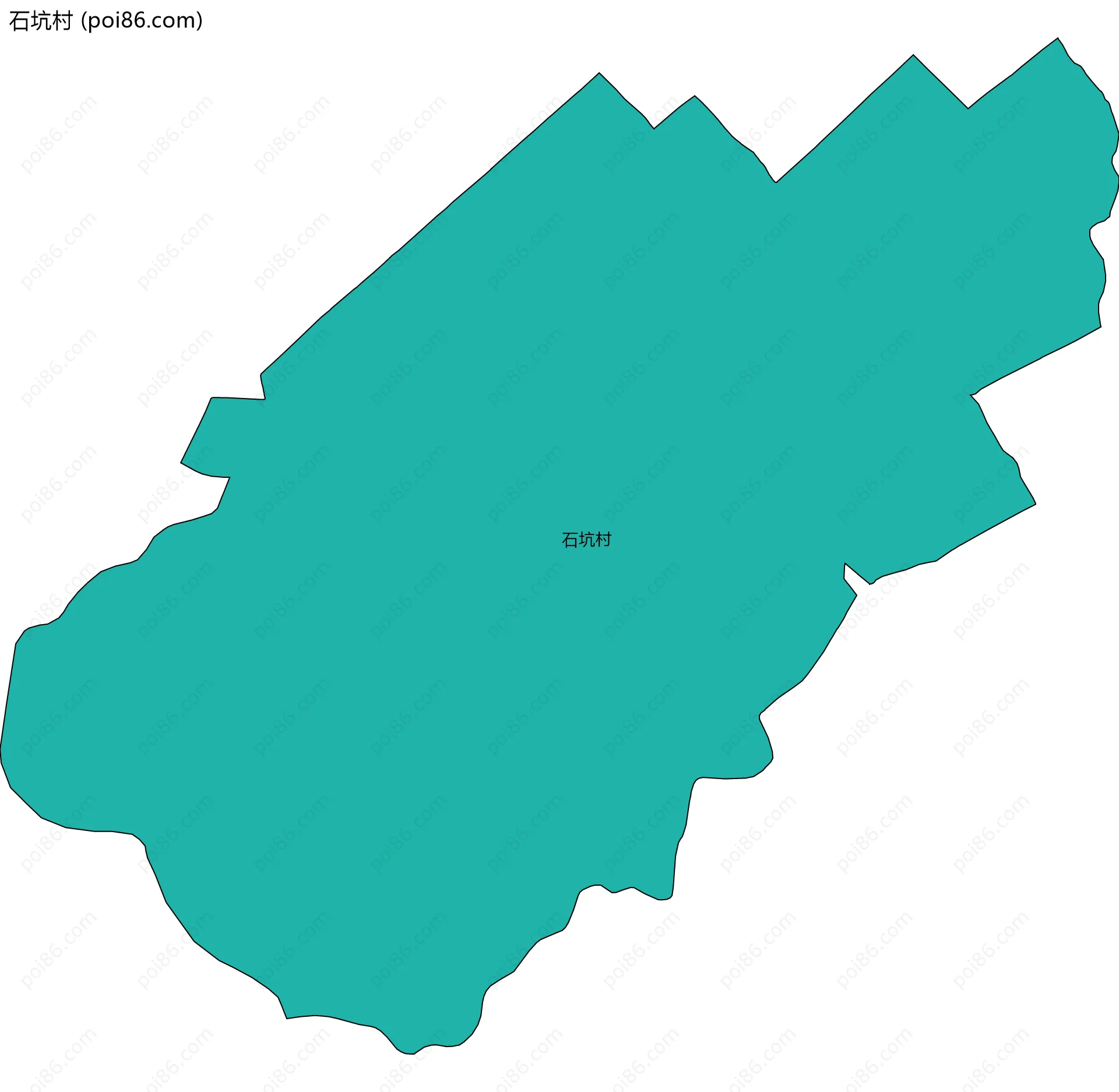 石坑村边界地图