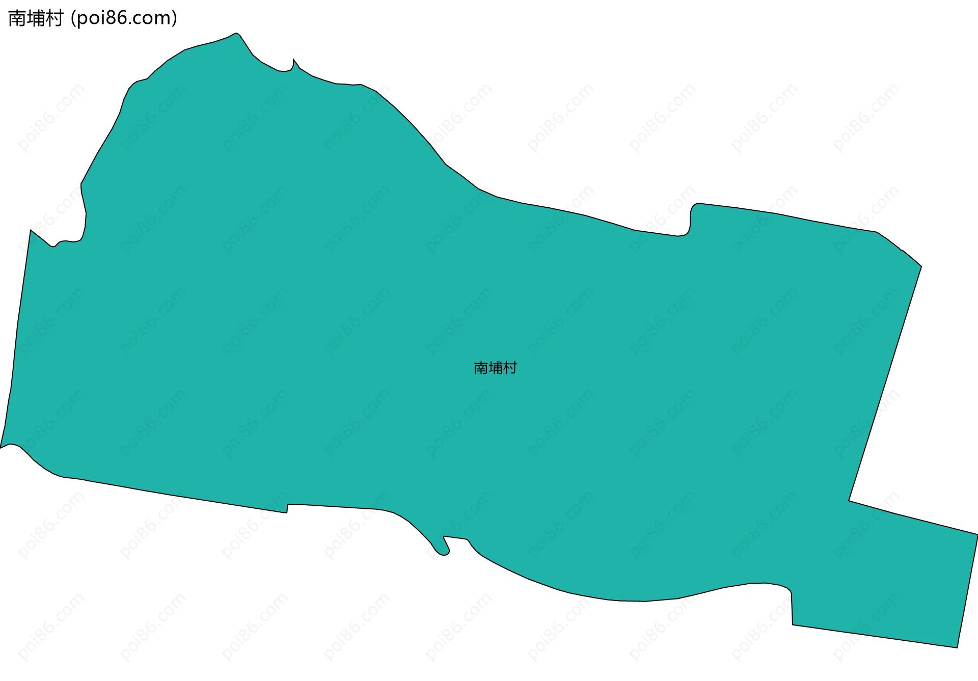 南埔村边界地图