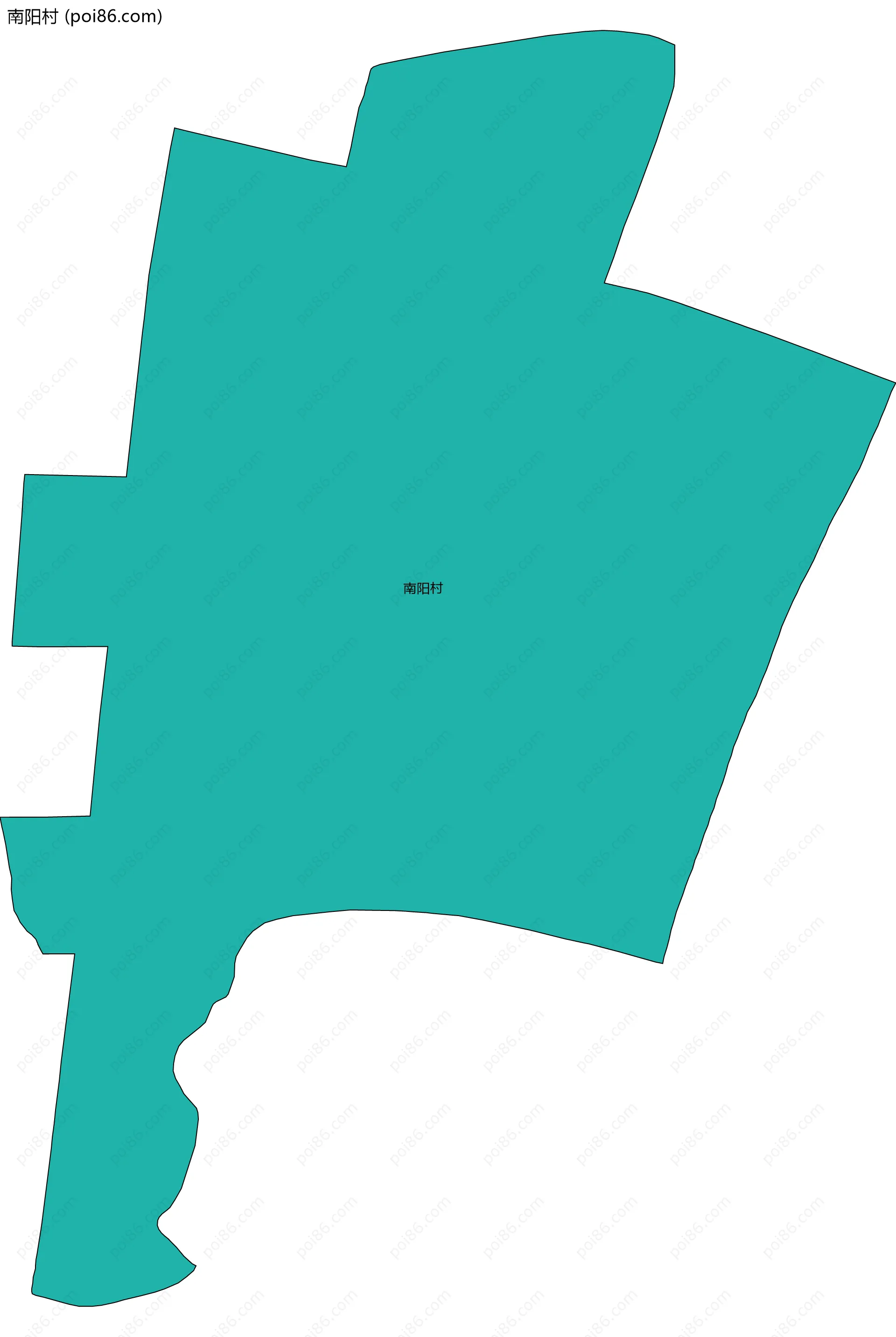 南阳村边界地图