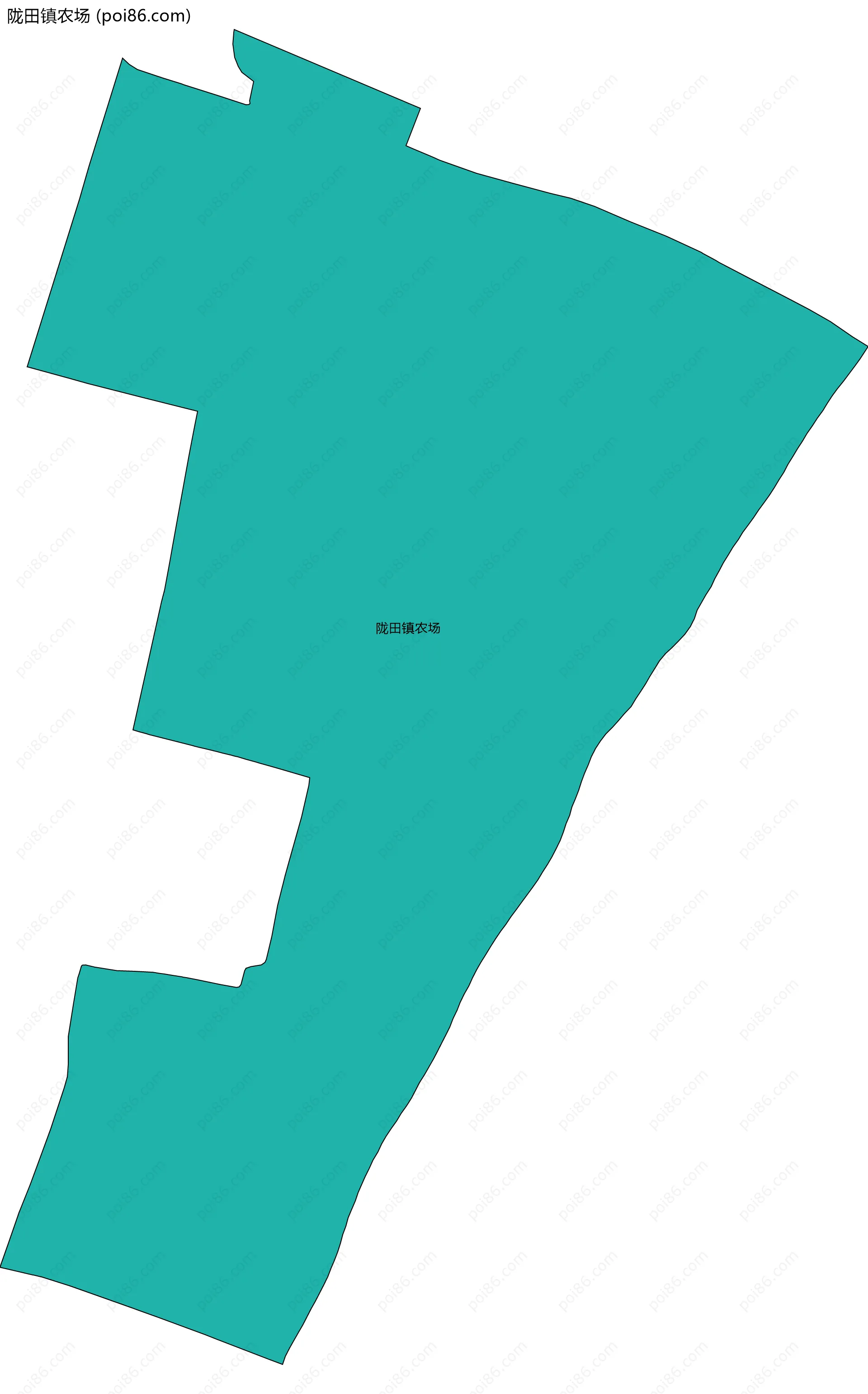 陇田镇农场边界地图