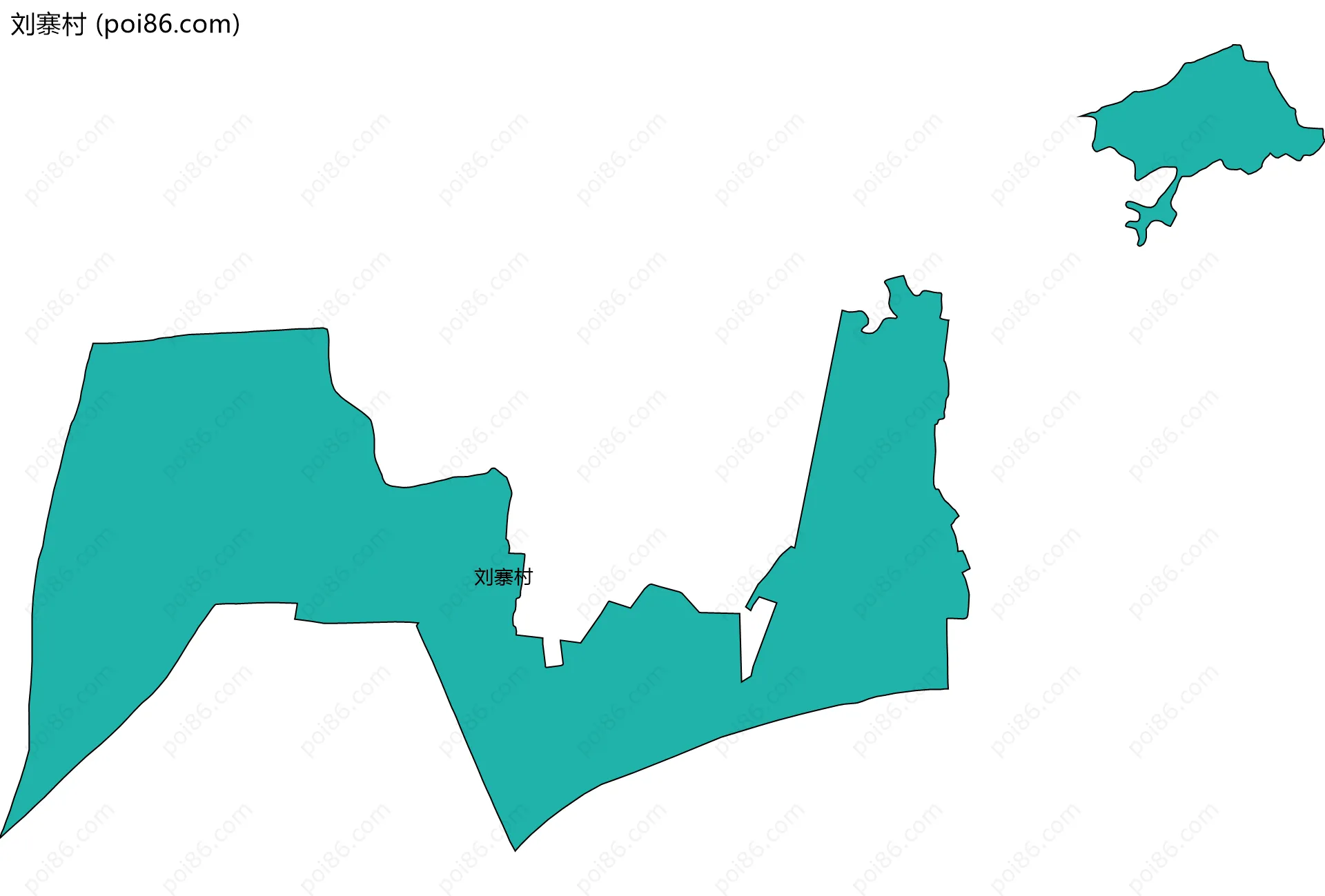刘寨村边界地图