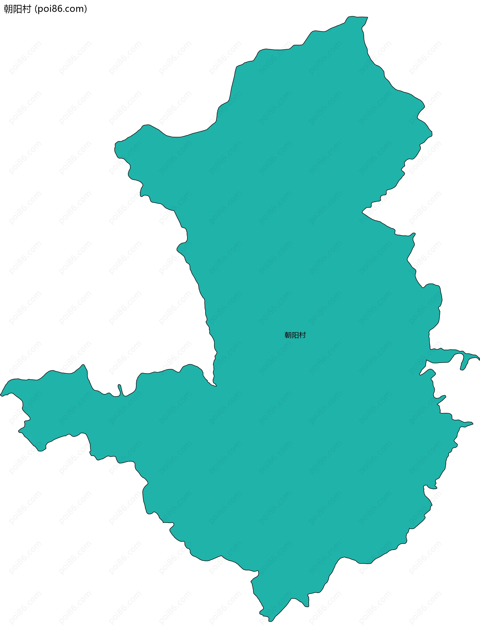 朝阳村边界地图