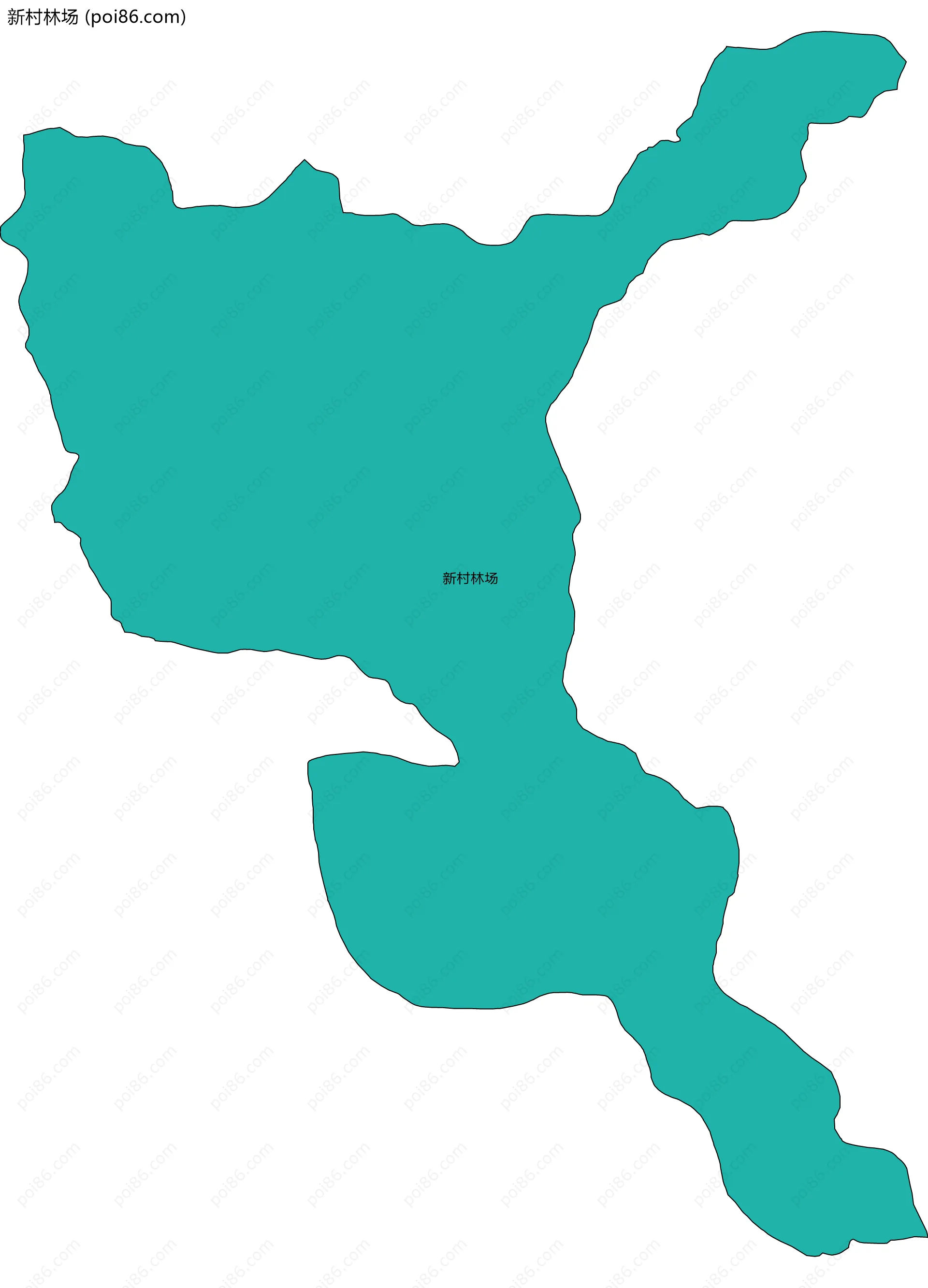 新村林场边界地图