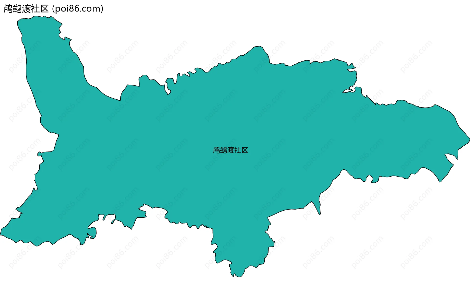 鸬鹚渡社区边界地图