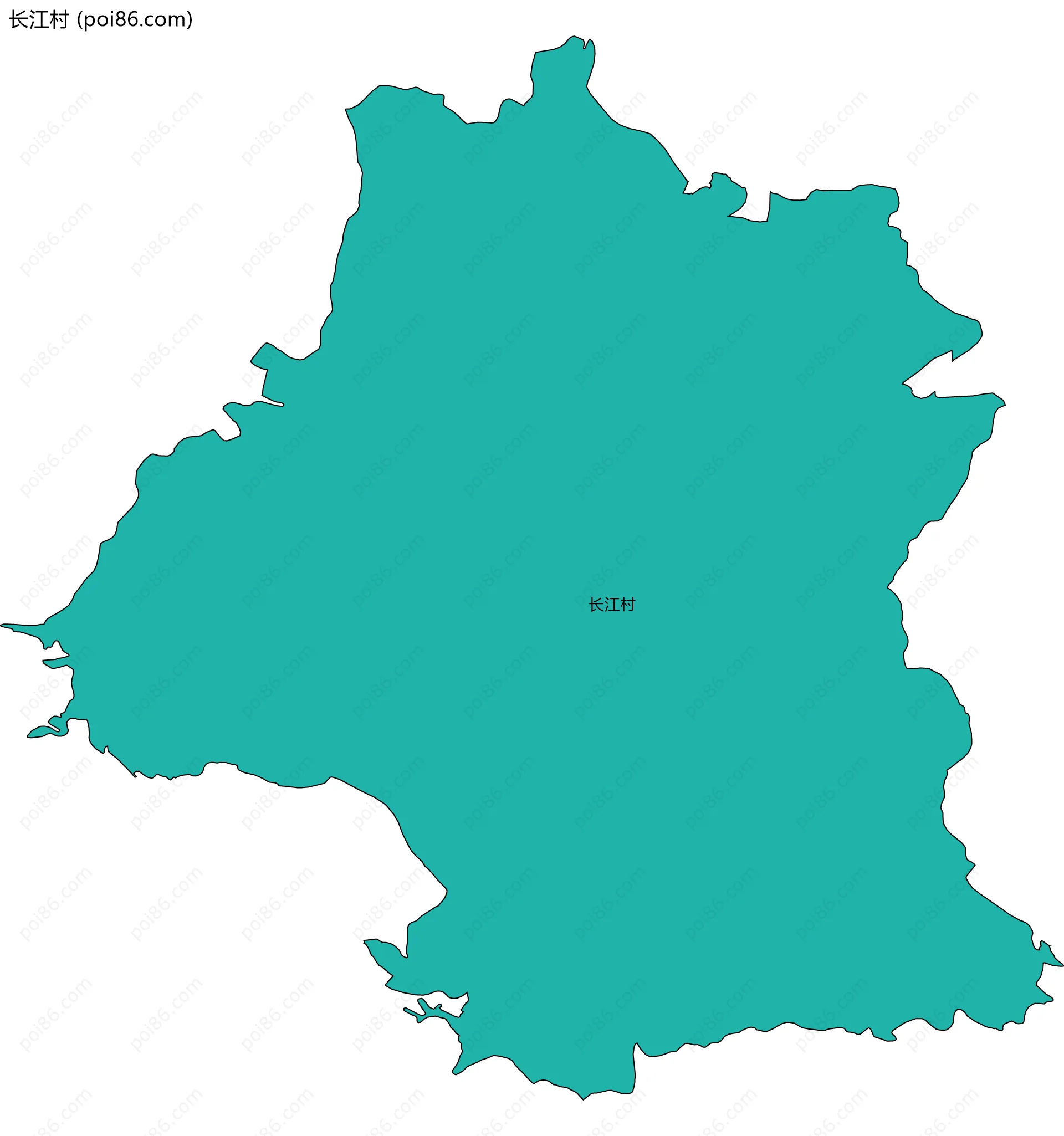 长江村边界地图