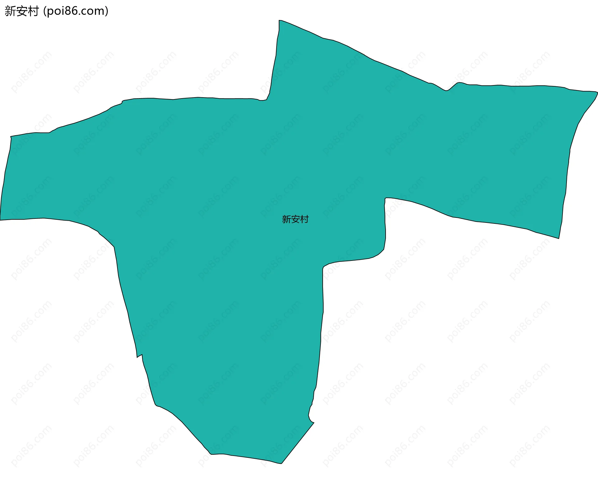 新安村边界地图