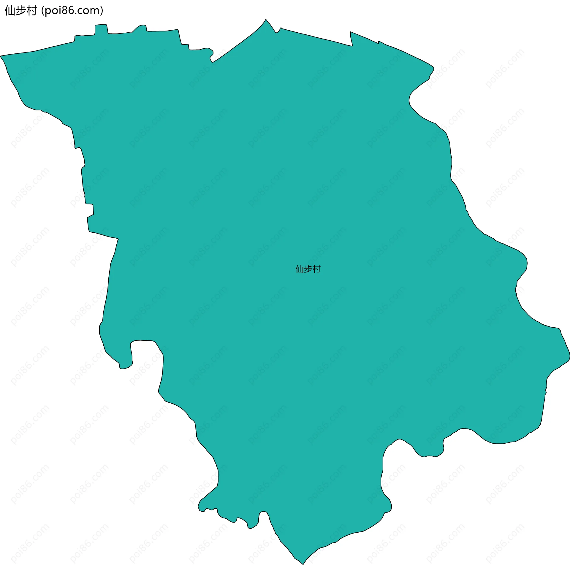 仙步村边界地图