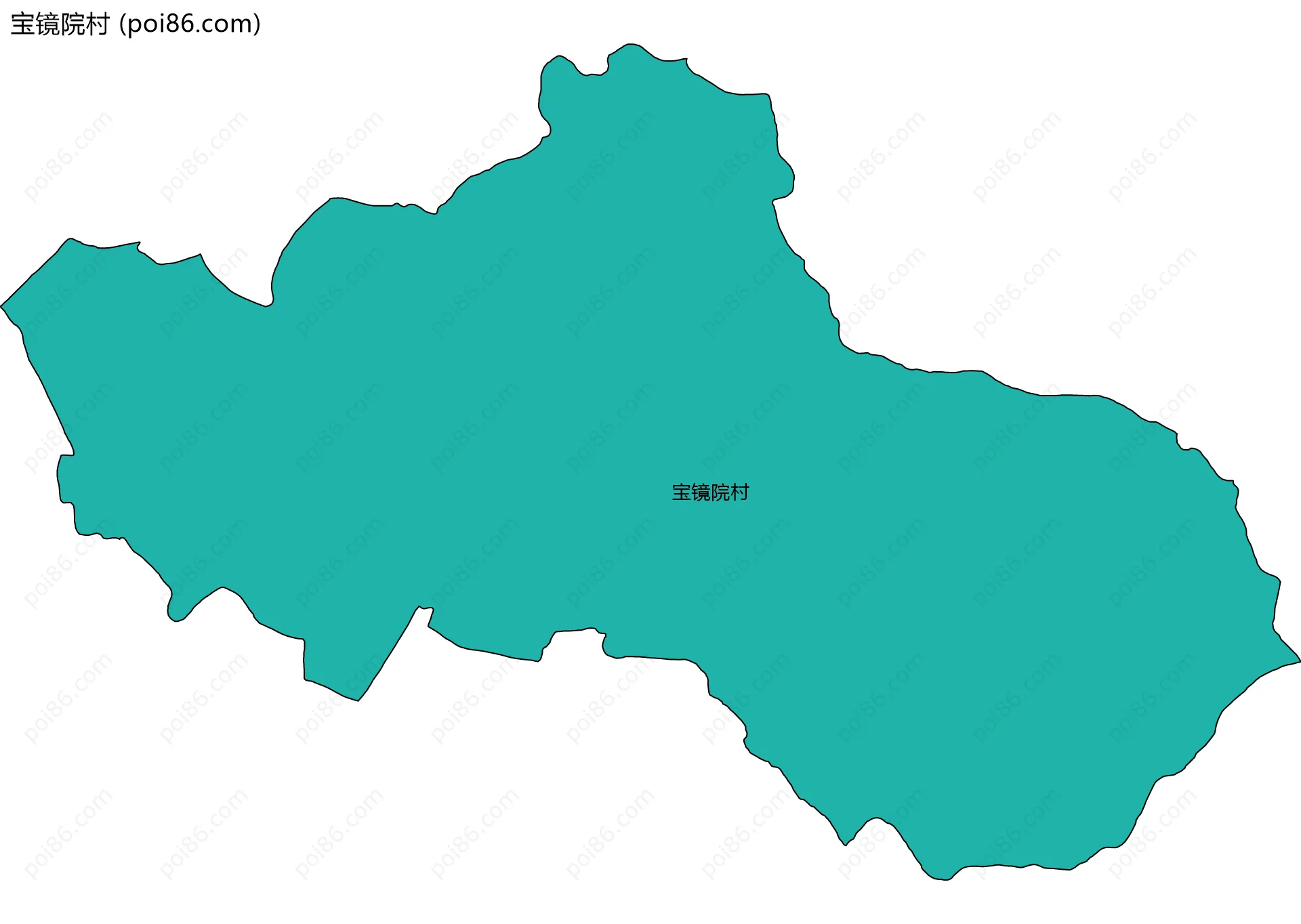 宝镜院村边界地图