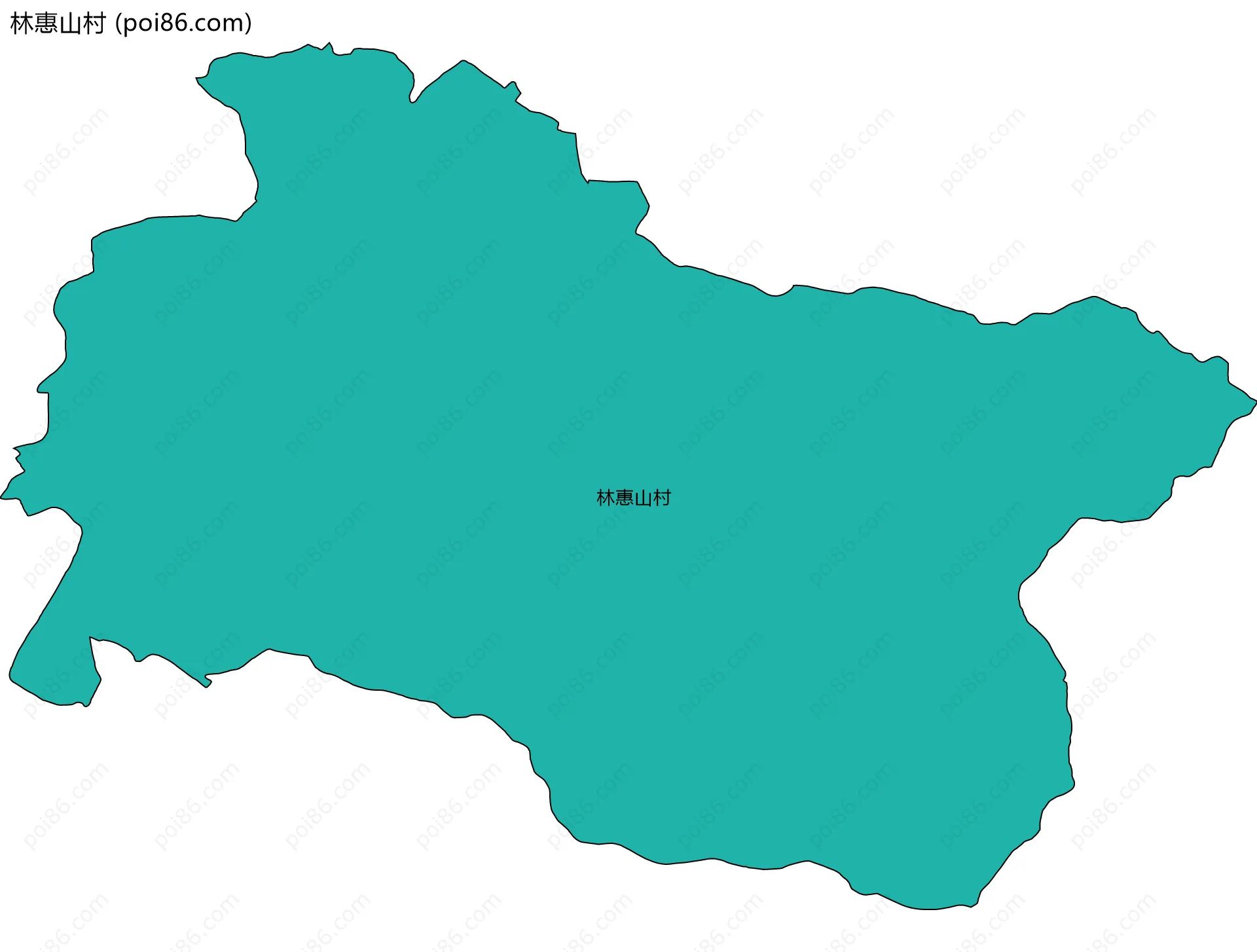 林惠山村边界地图