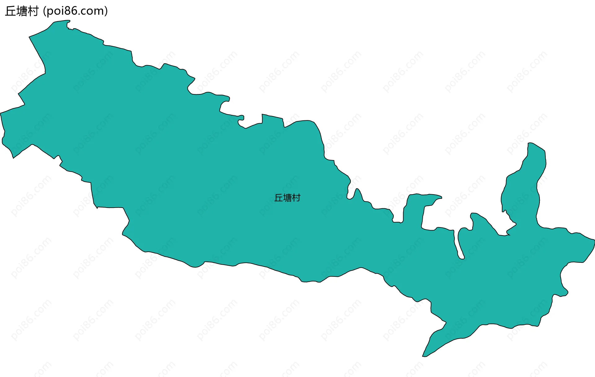 丘塘村边界地图