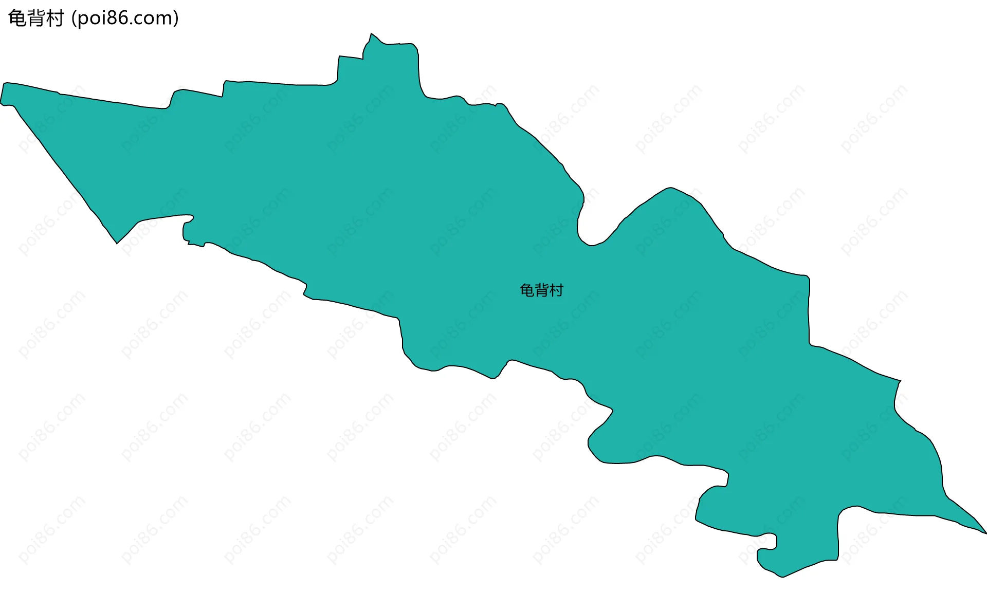 龟背村边界地图