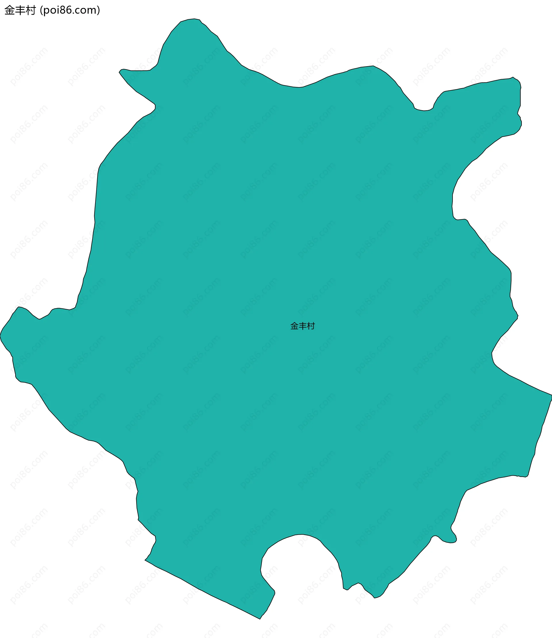金丰村边界地图