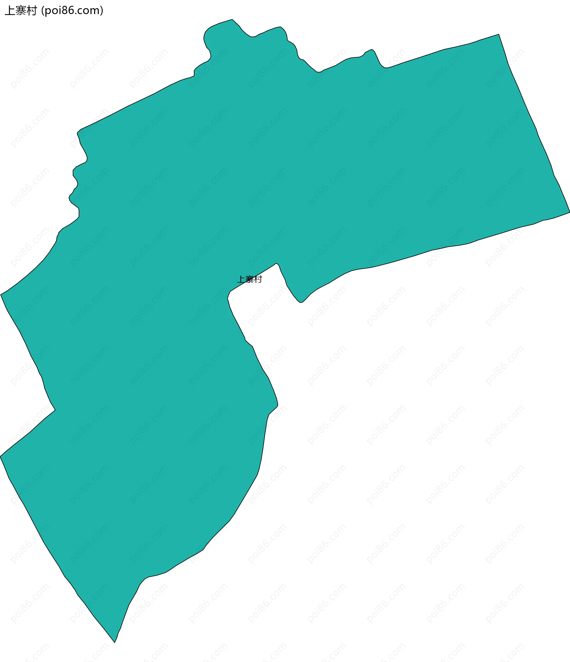 上寨村边界地图