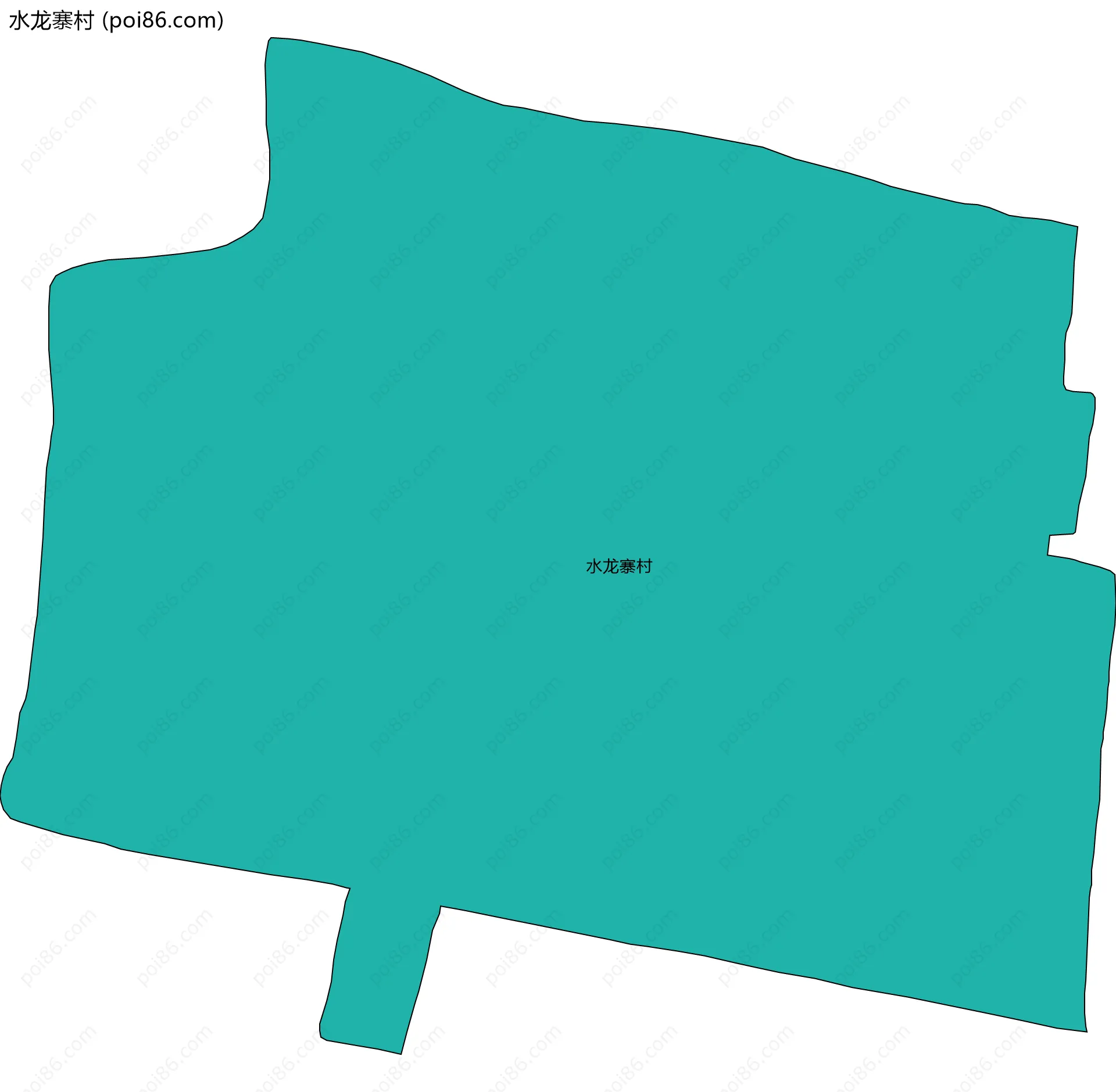 水龙寨村边界地图