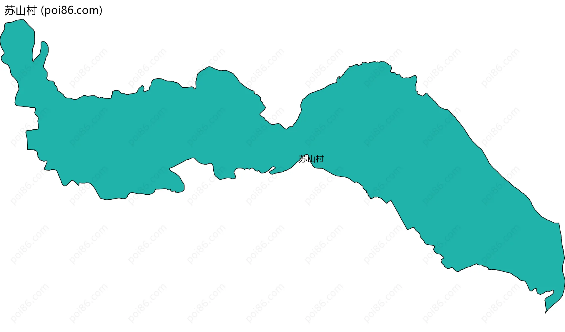 苏山村边界地图