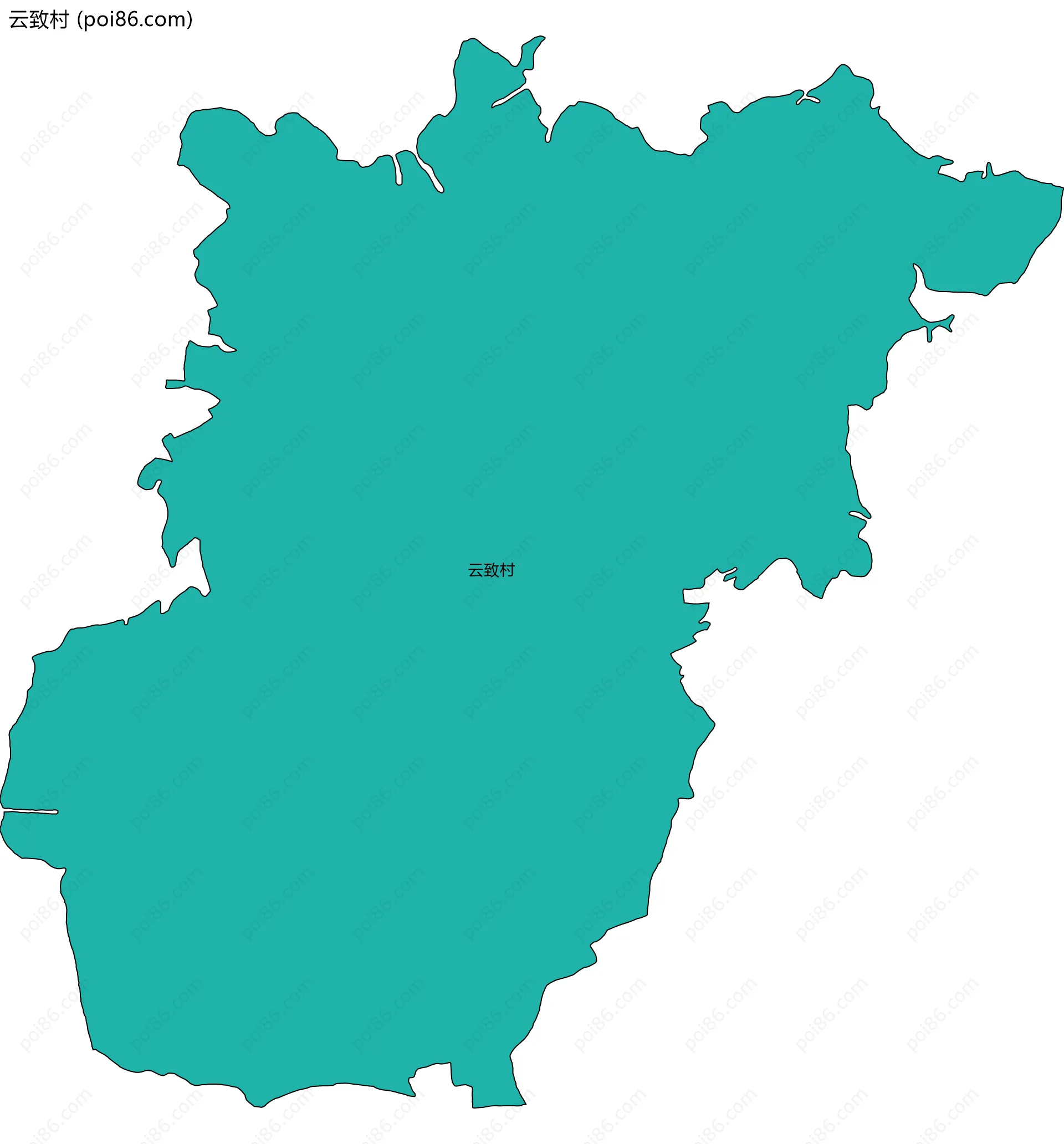 云致村边界地图