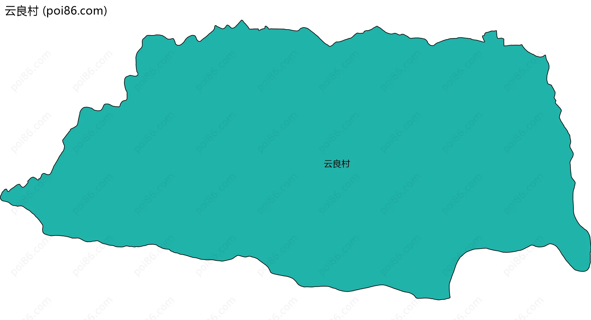 云良村边界地图
