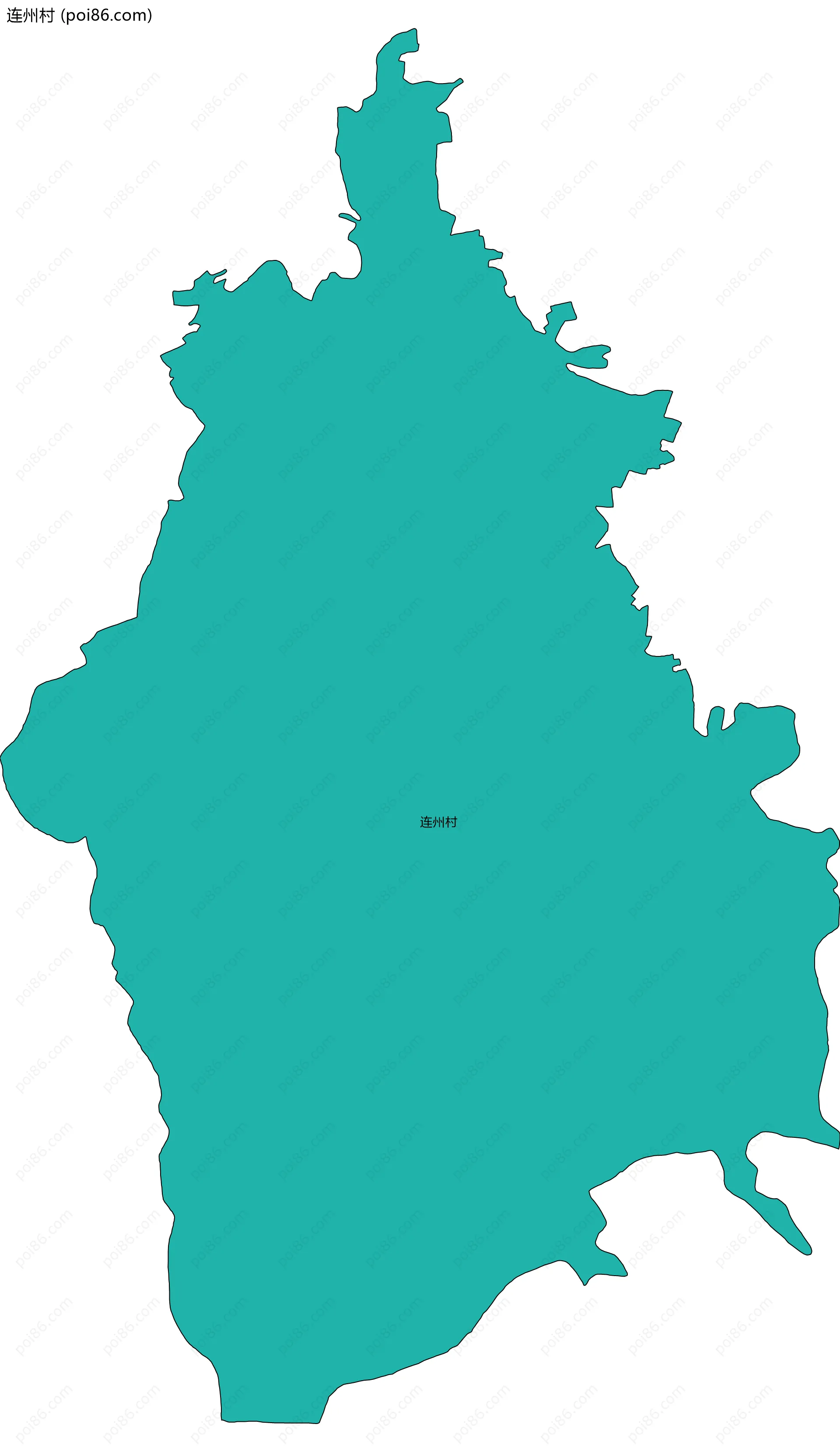 连州村边界地图