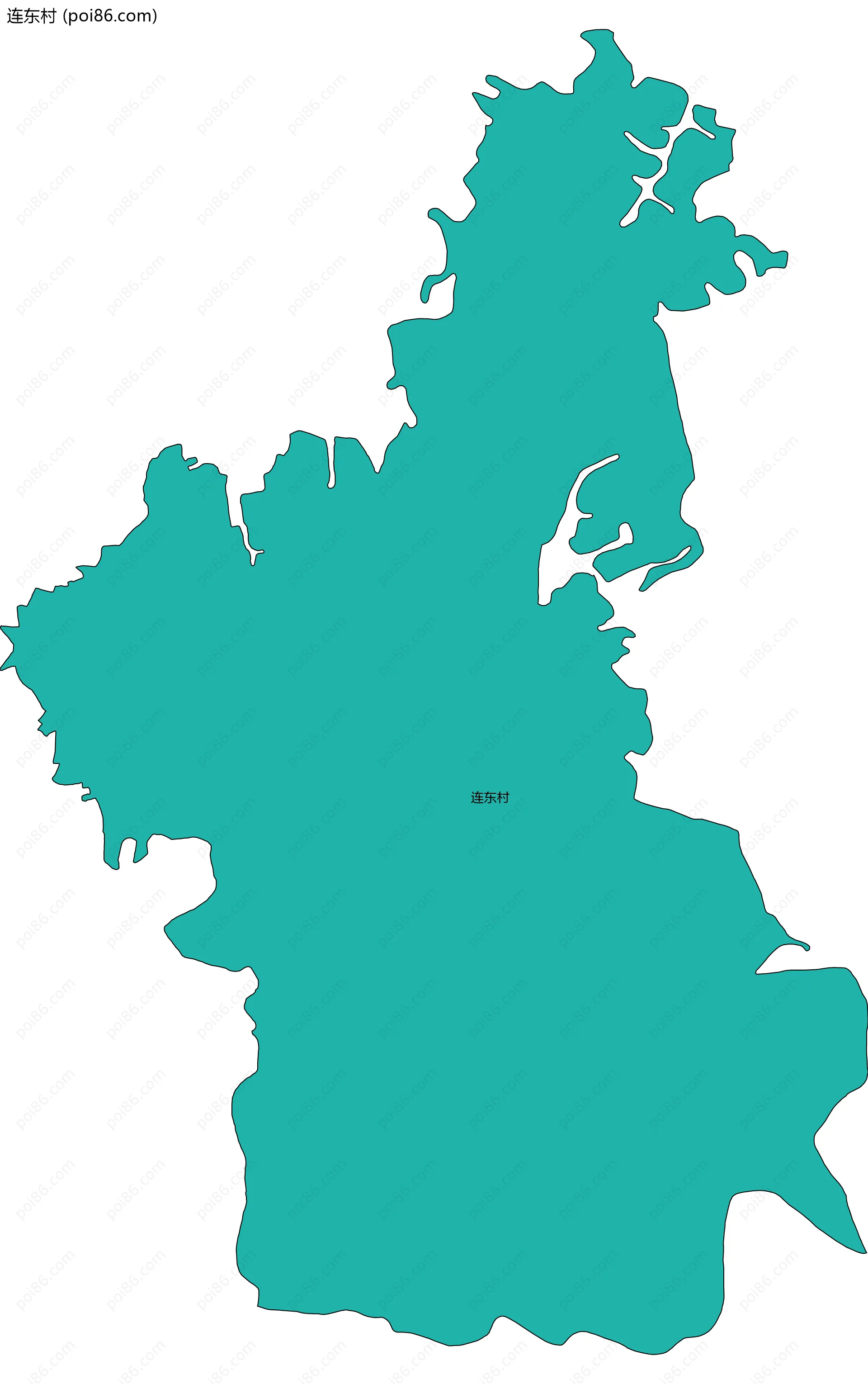 连东村边界地图