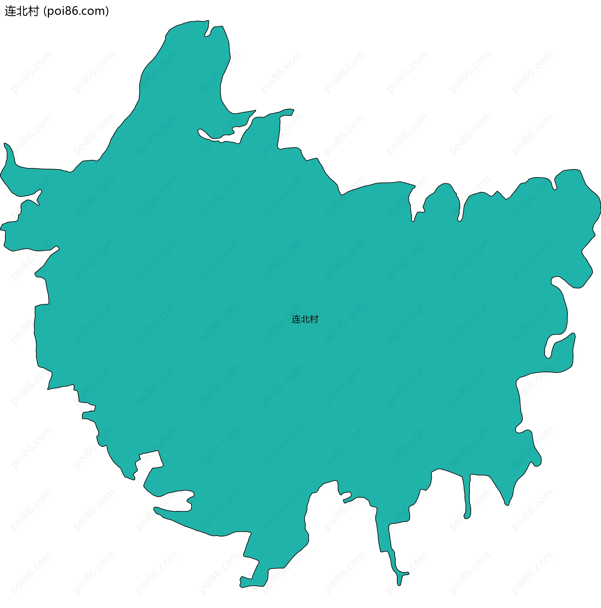 连北村边界地图