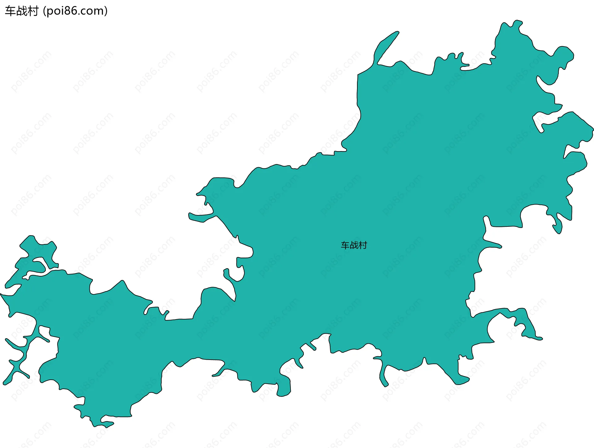 车战村边界地图