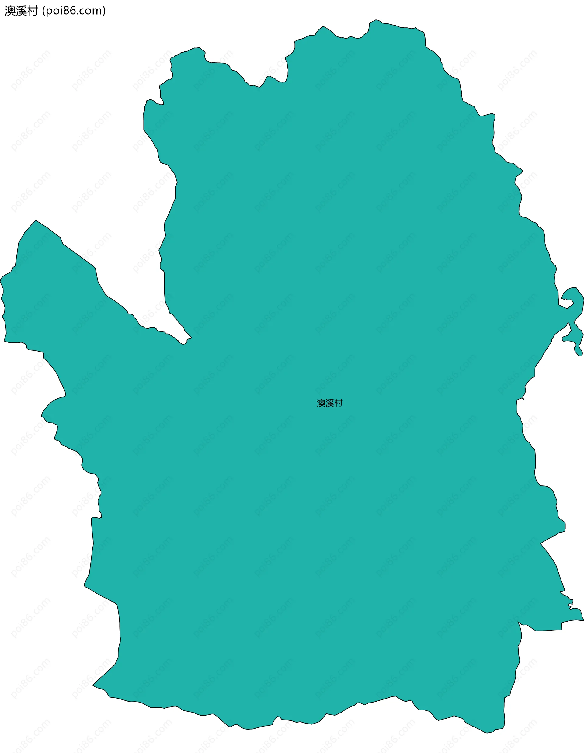 澳溪村边界地图