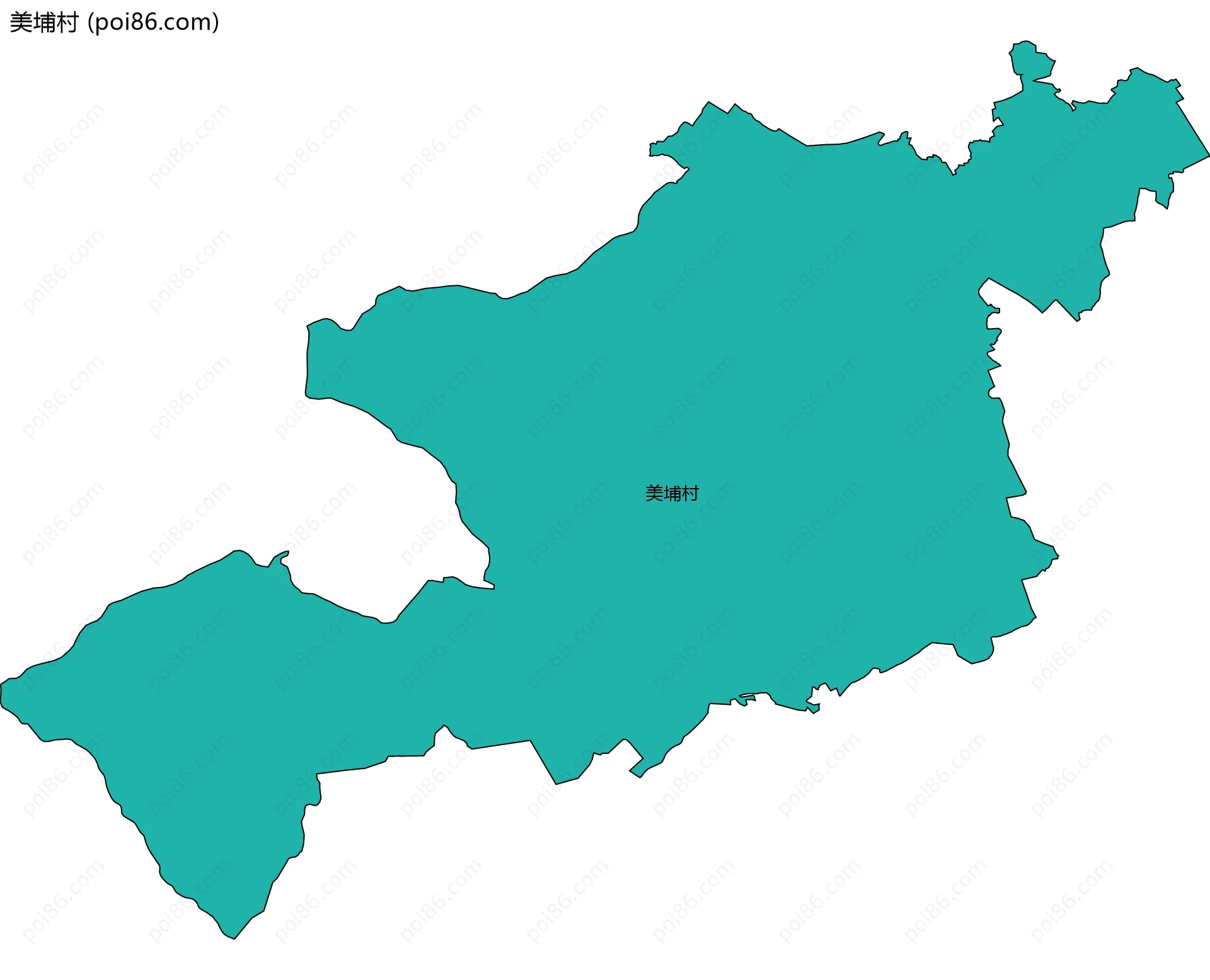 美埔村边界地图
