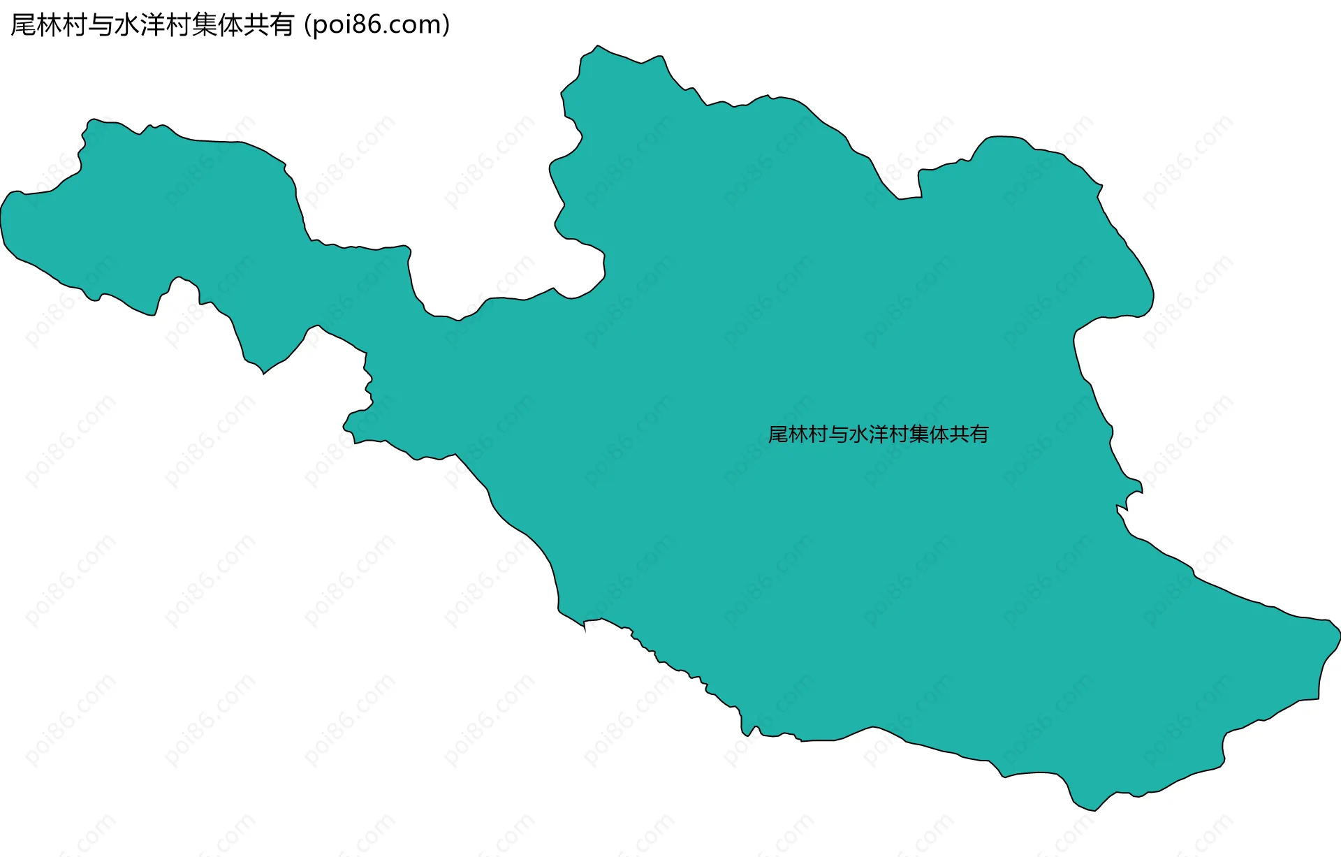 尾林村与水洋村集体共有边界地图