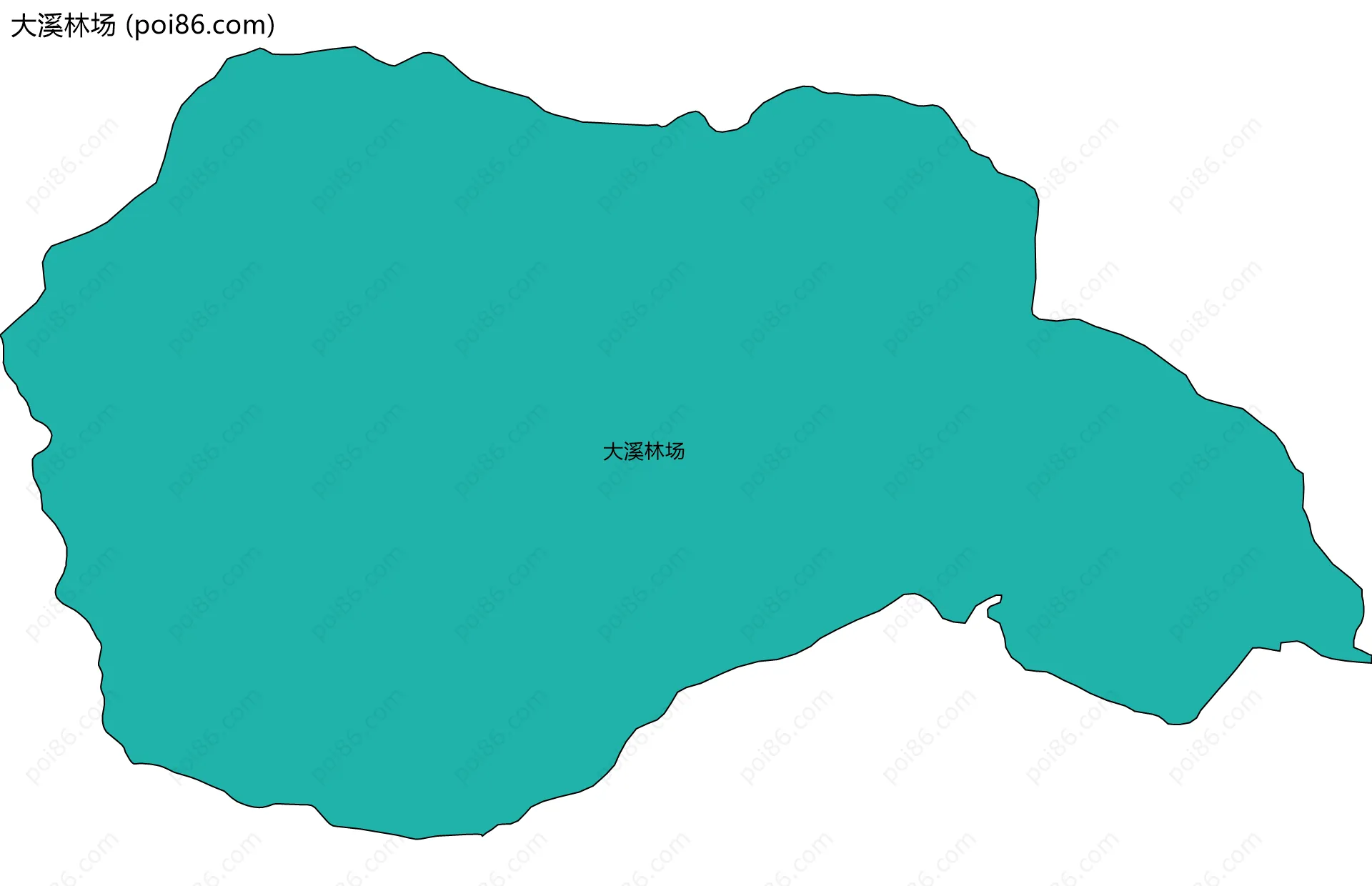 大溪林场边界地图
