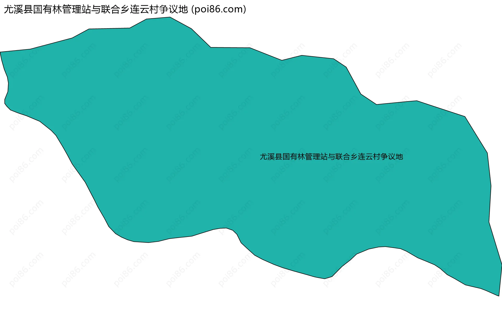 尤溪县国有林管理站与联合乡连云村争议地边界地图