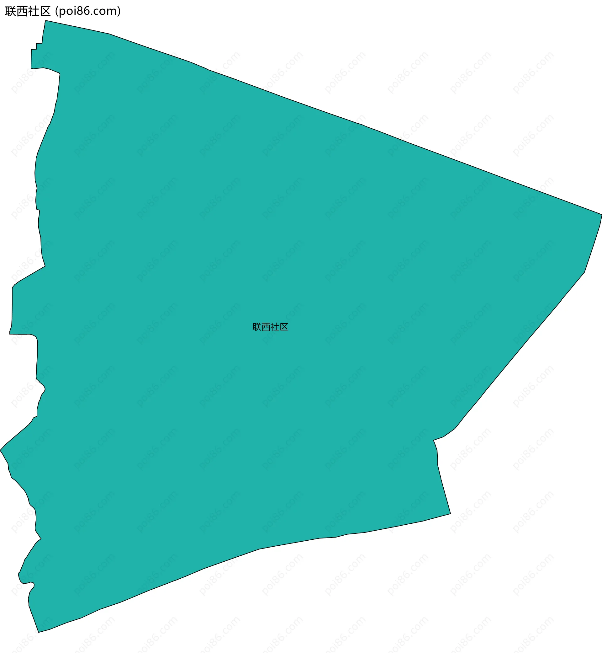 联西社区边界地图