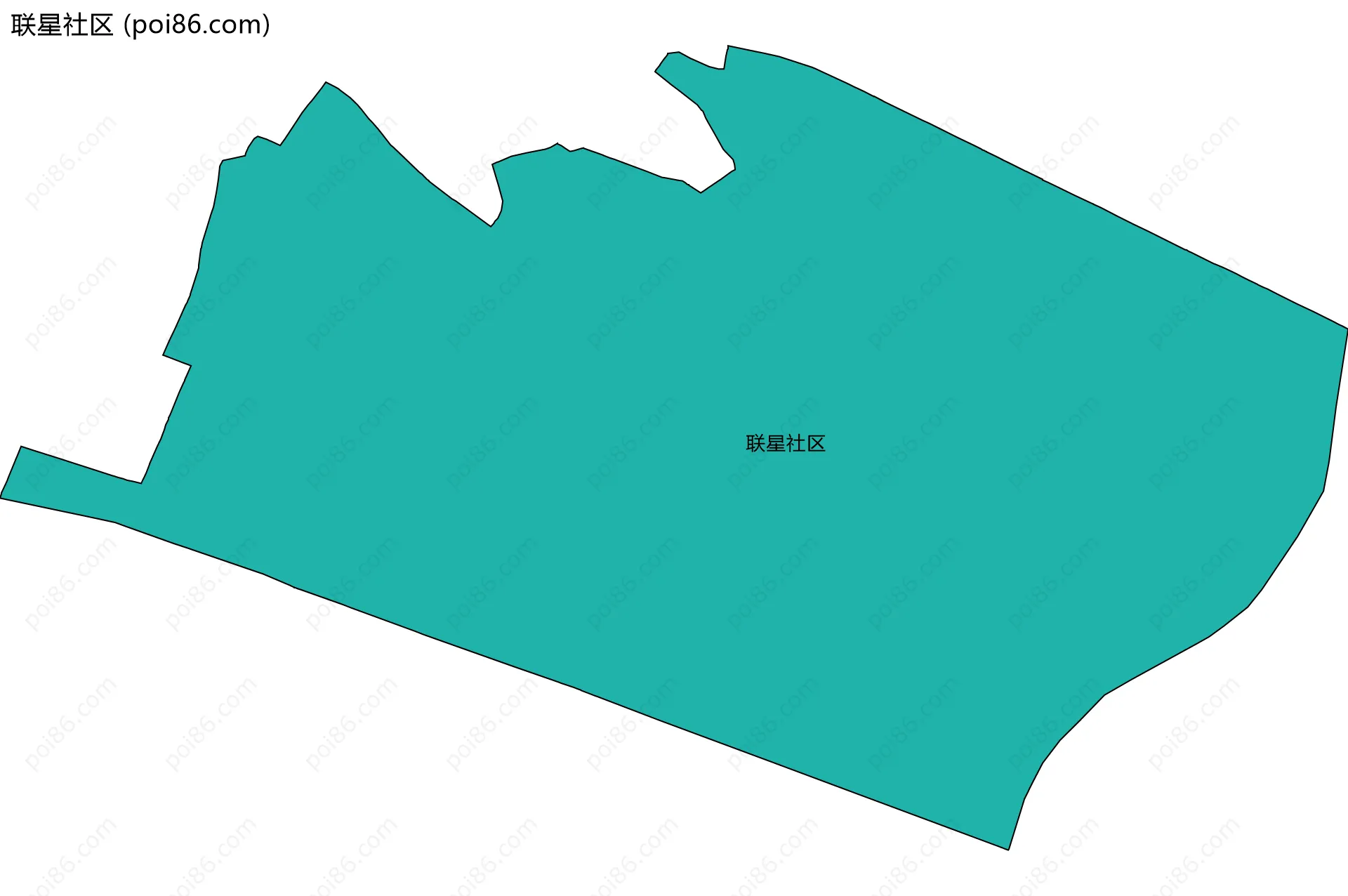 联星社区边界地图