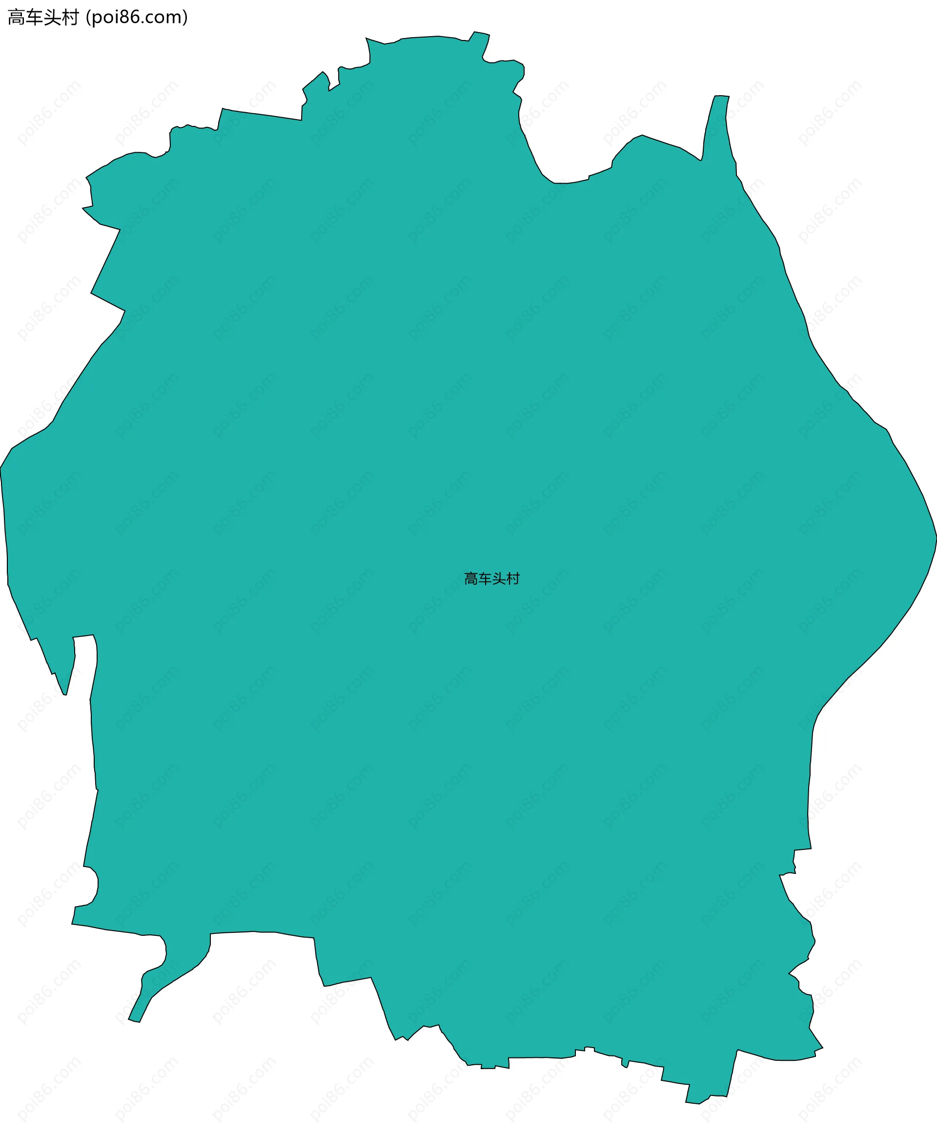 高车头村边界地图