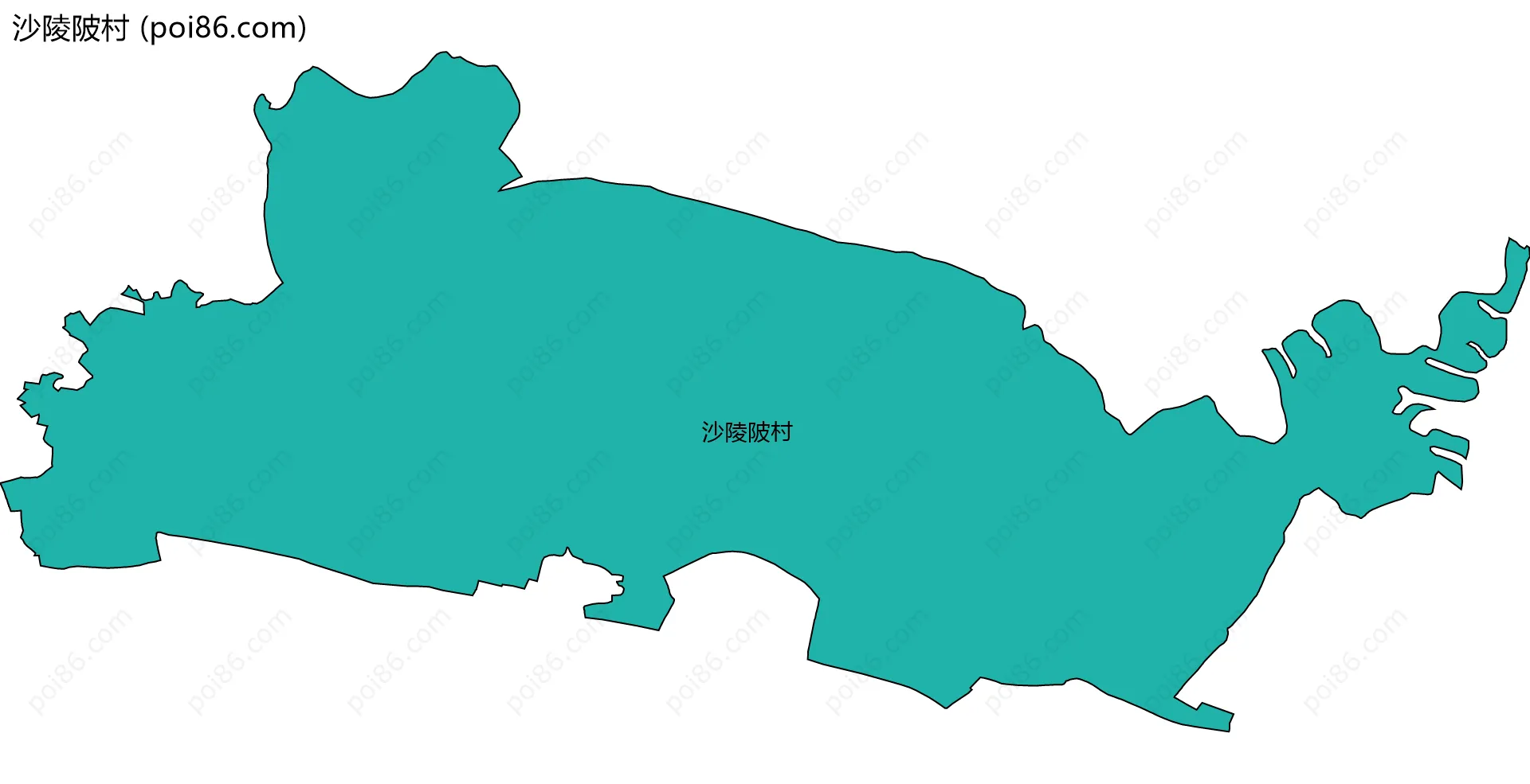 沙陵陂村边界地图