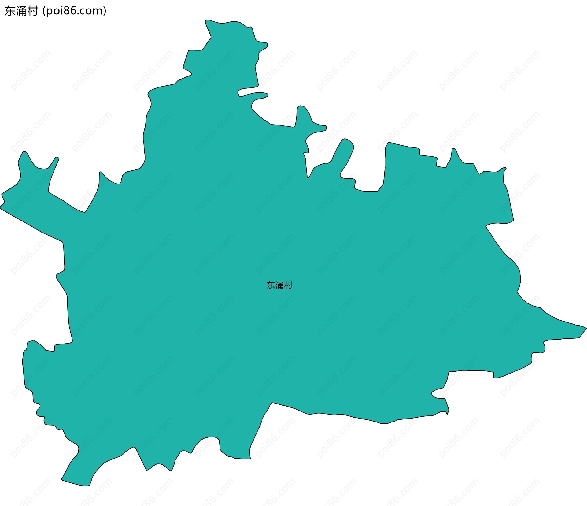 东涌村边界地图