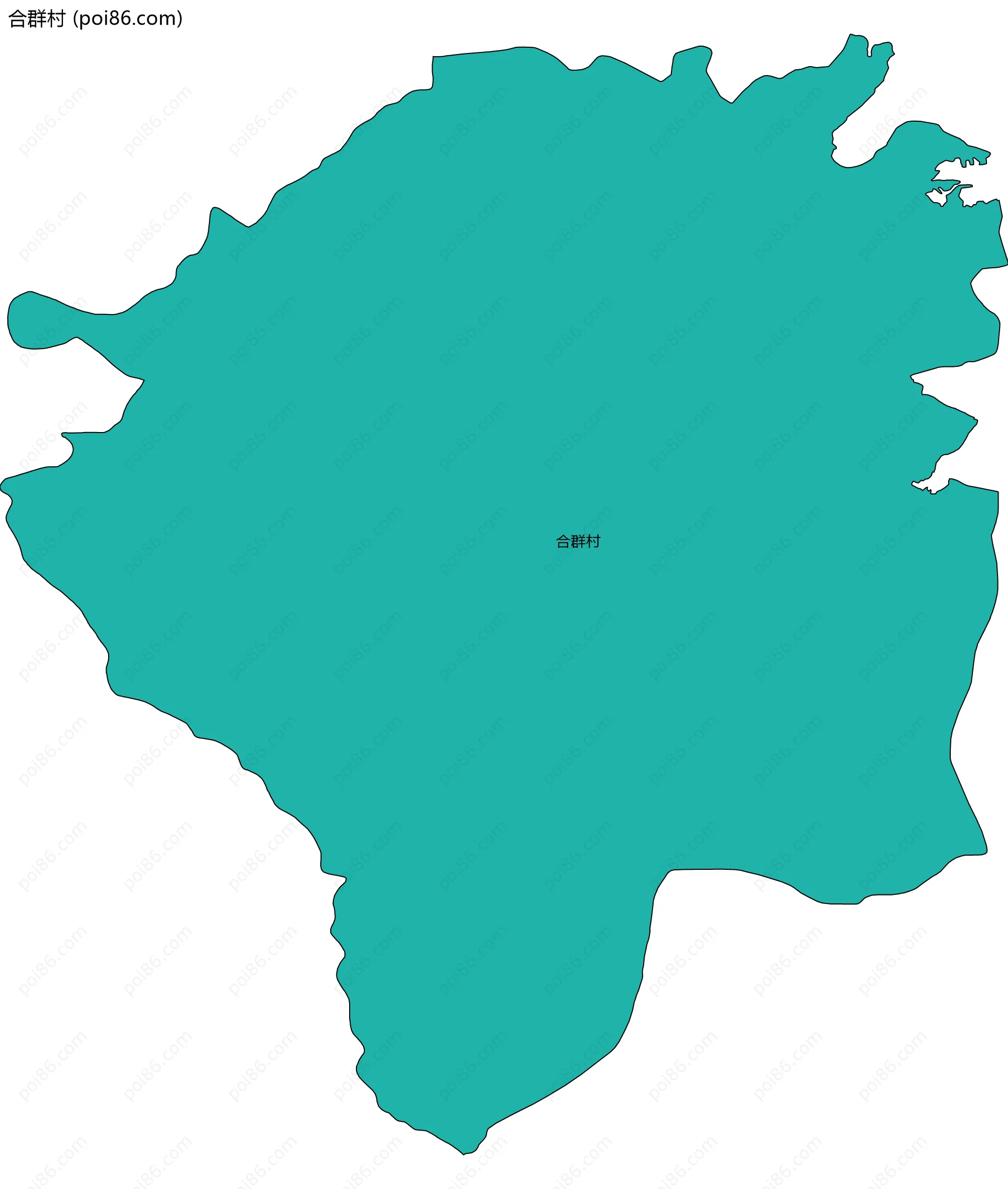 合群村边界地图