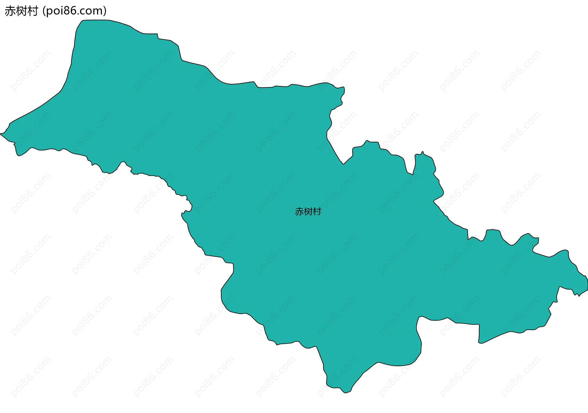 赤树村边界地图